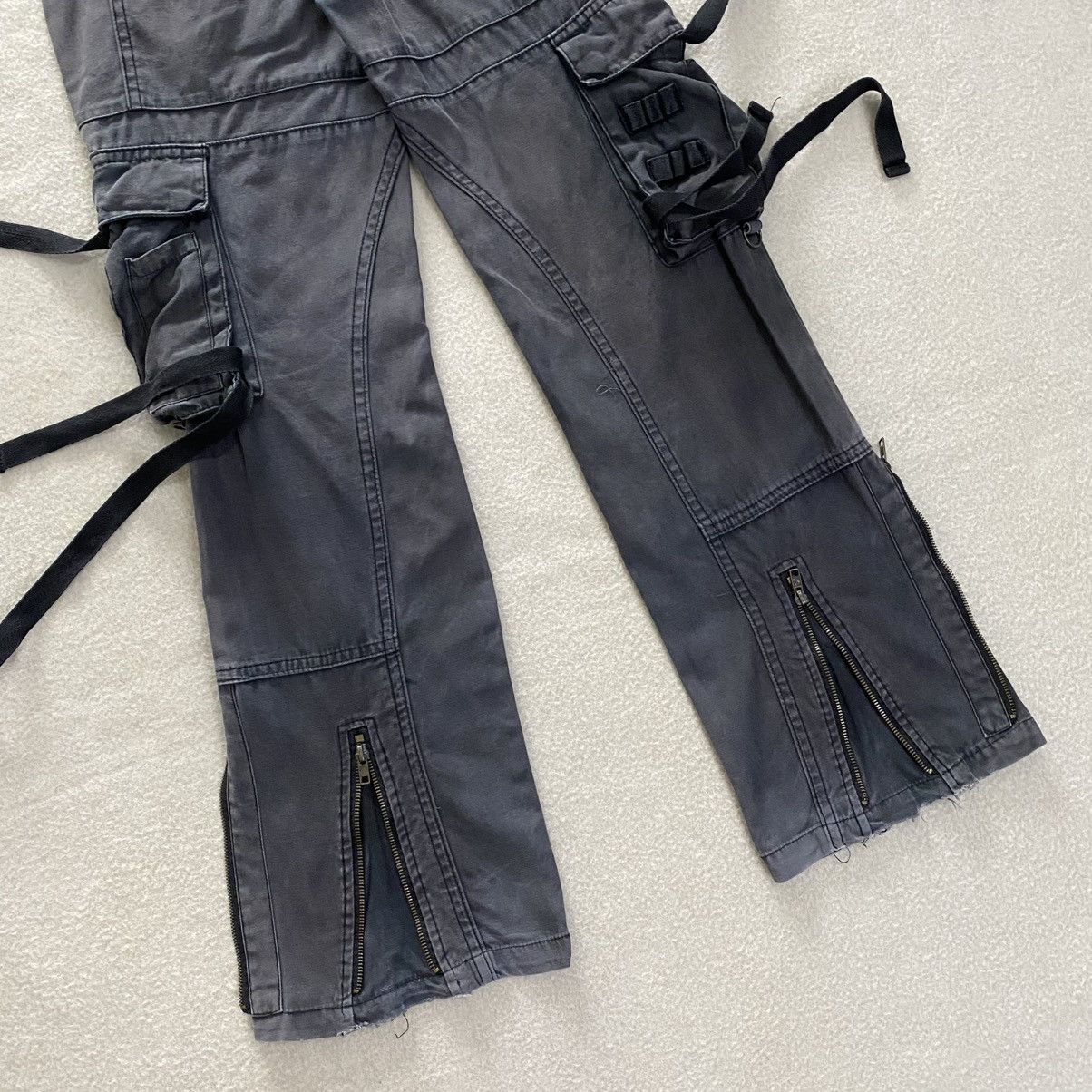 If Six Was Nine × Japanese Brand MIDAS Flared Parachute Utility Cargo Pants w30 Size US 30 / EU 46 - 4 Thumbnail