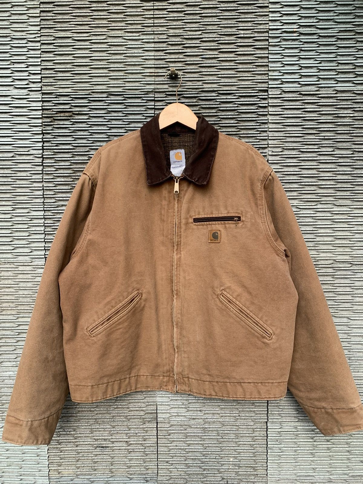 image of Carhartt Detroit Jacket J97 Brn in Brown, Men's (Size XL)