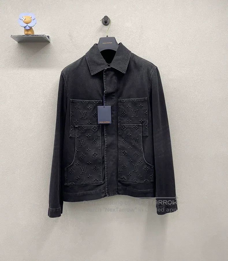 Louis Vuitton Louis Vuitton 24 Washed and Worn Black Denim Jackets Size US S / EU 44-46 / 1 - 1 Thumbnail