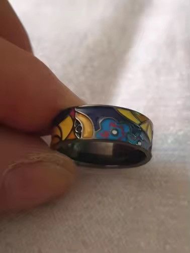 Japanese Brand Creative Handmade Irregular Enamel Ring ( size 6-10 ) Size ONE SIZE - 7 Thumbnail