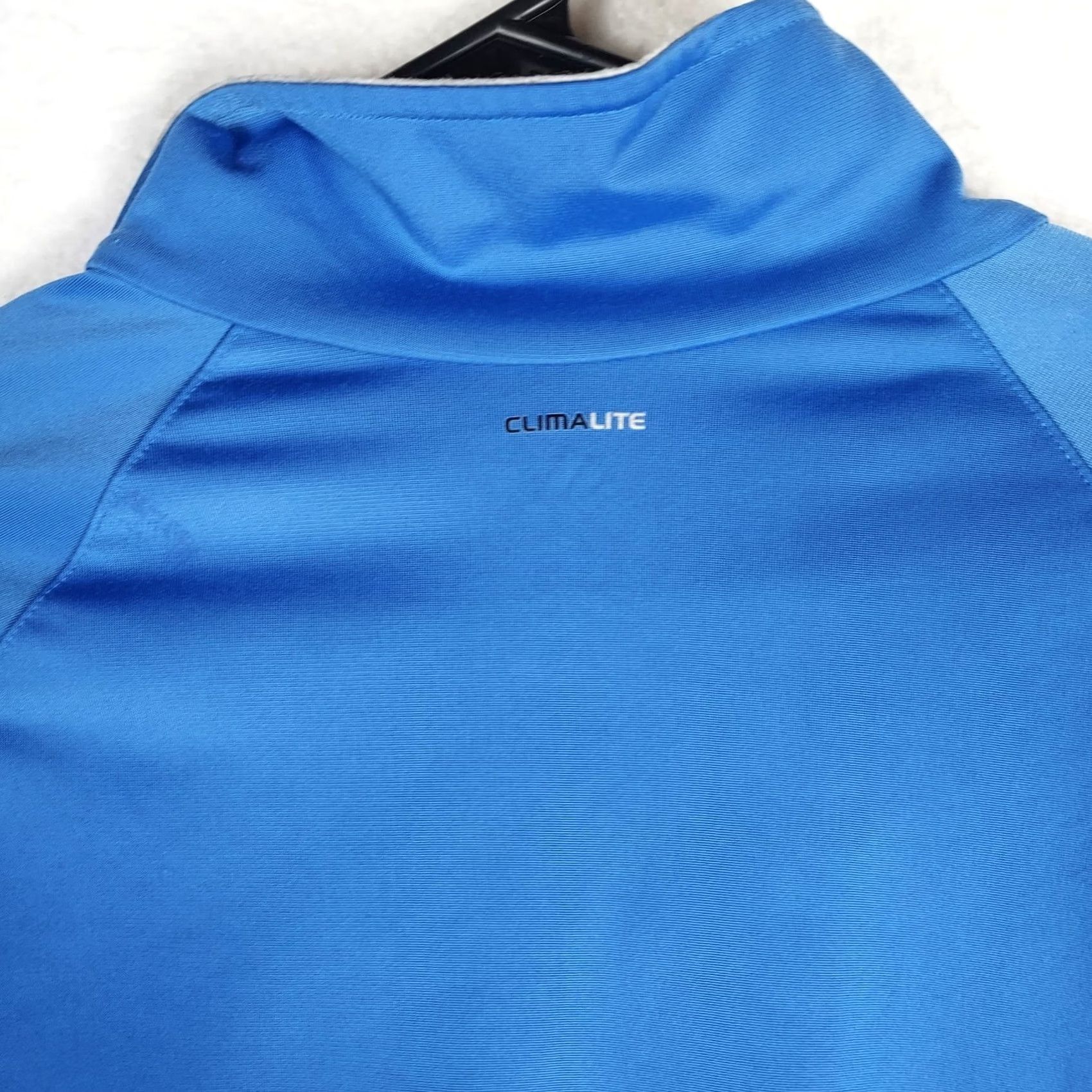Adidas Adidas Mens L Blue Climalite Track Jacket Full Zip Training Athletic Shirt Size US L / EU 52-54 / 3 - 7 Thumbnail