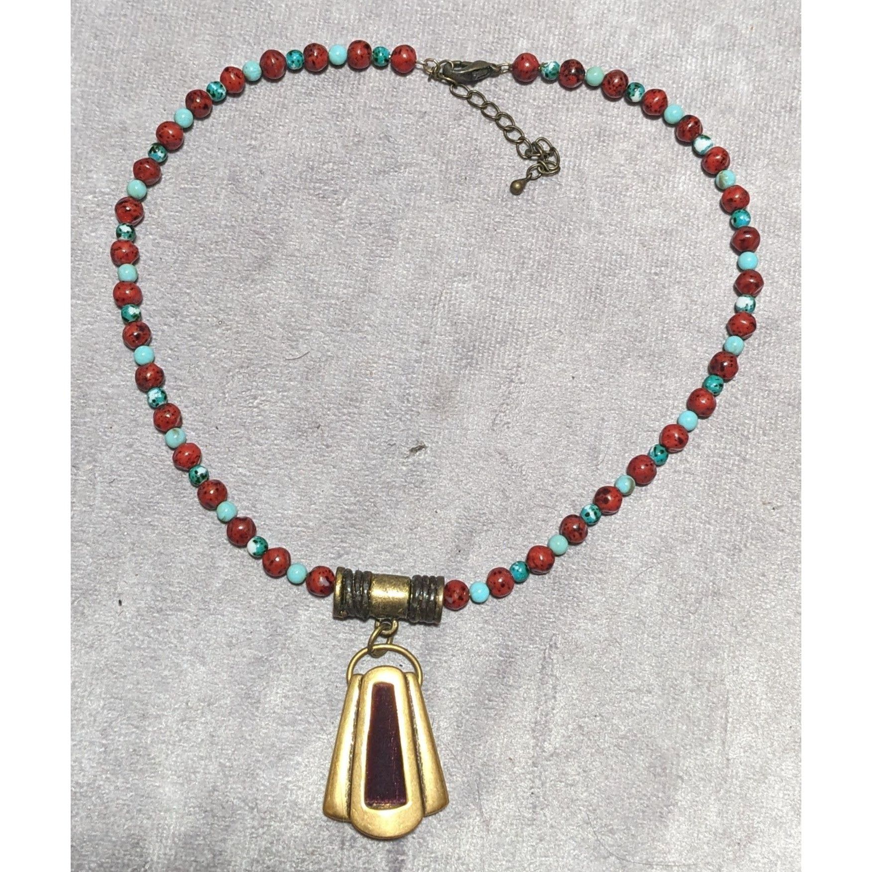 Chicos Chico's Vintage Velvet Beaded Pendant Necklace Size ONE SIZE - 11 Thumbnail