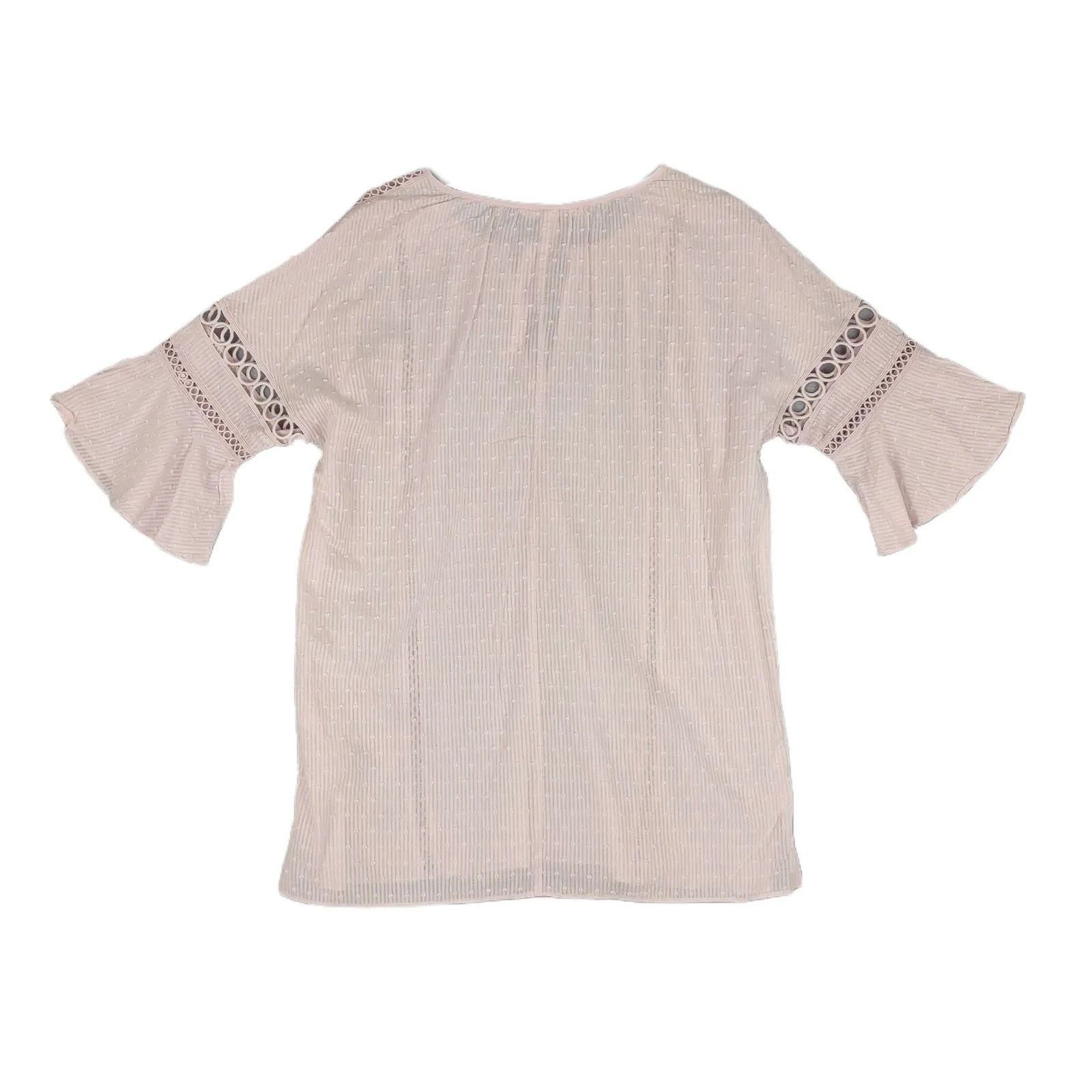 Victoria's Secret VICTORIA'S SECRET Size S Sheer Pink Crochet Peasant Chemise Size S / US 4 / IT 40 - 5 Thumbnail