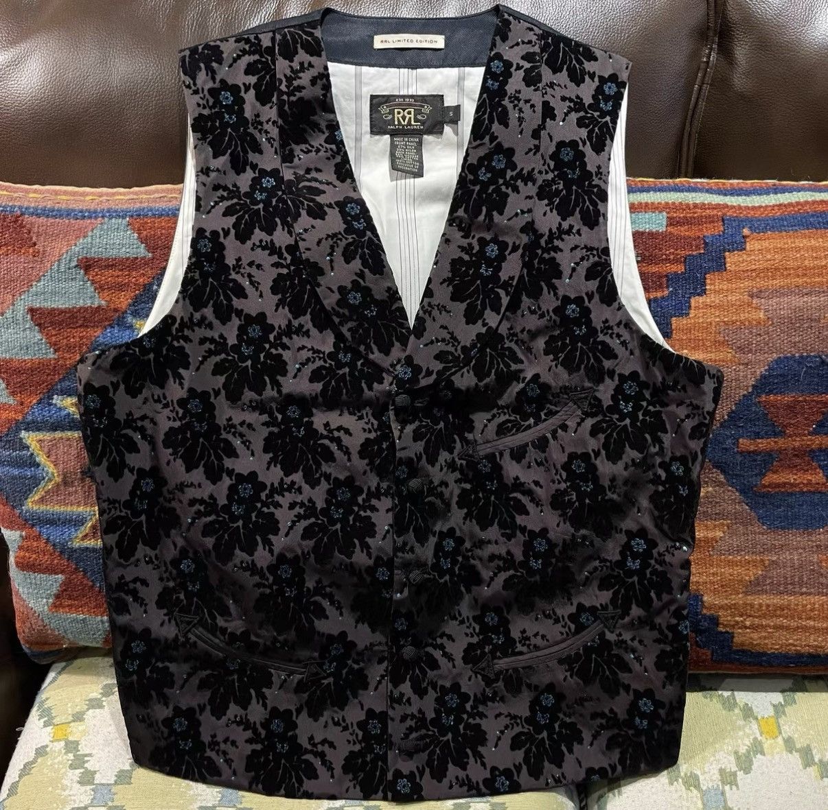 Polo Ralph Lauren RRL Ralph Lauren Limited Edition Royal Vest K22 Size US S / EU 44-46 / 1 - 1 Thumbnail