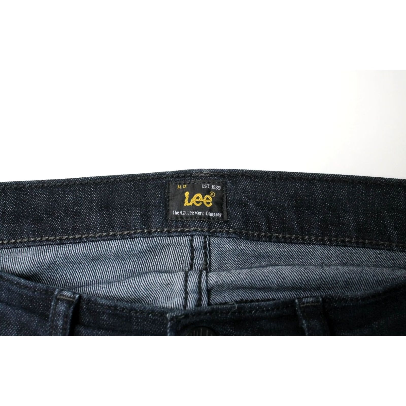 Lee LEE Luke Jeans Men's W31/L32 Stretch Dark Blue Denim Zip Fly Slim Fit Jeans Size US 31 - 5 Thumbnail