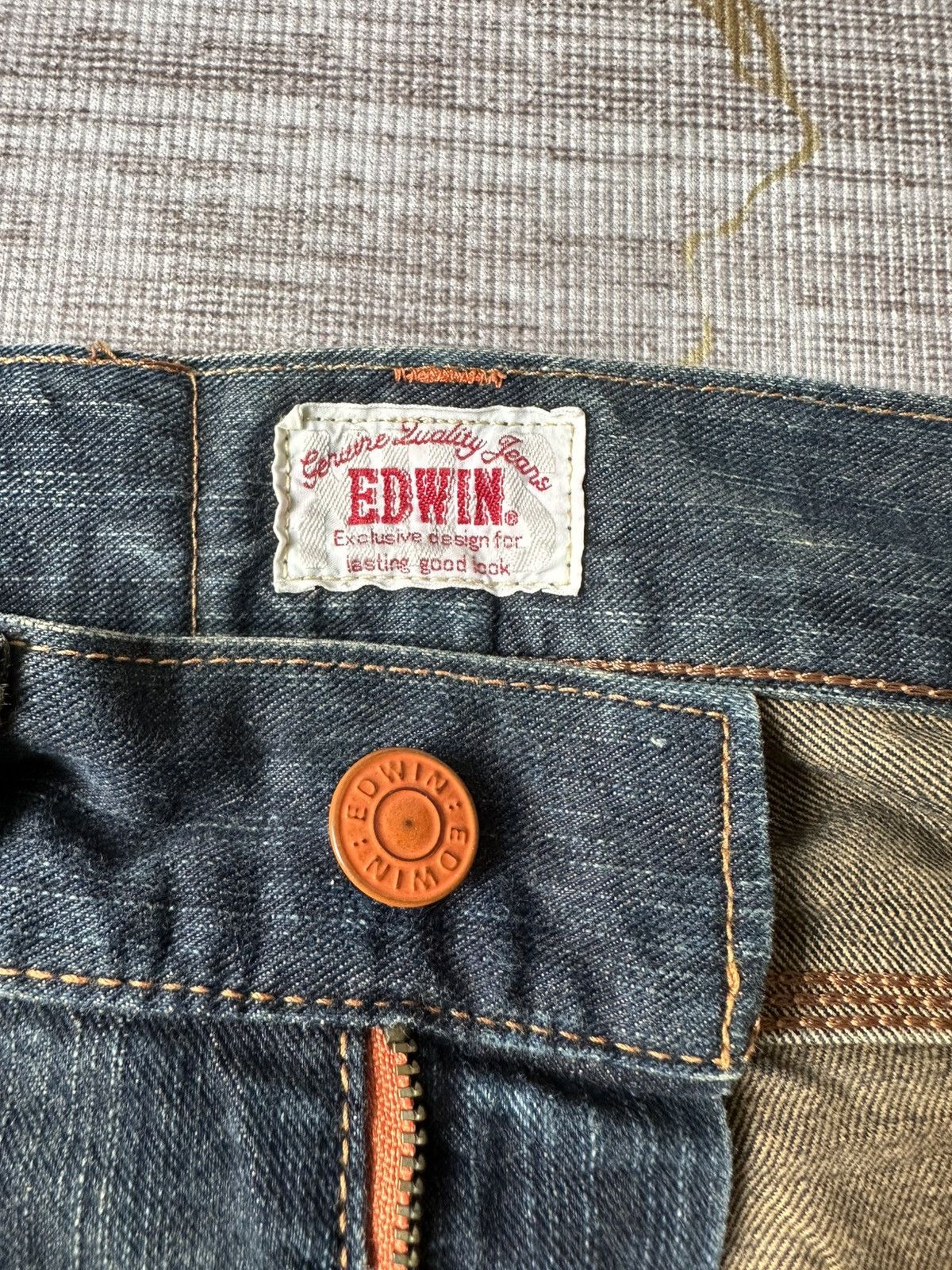 Japanese Brand Edwin XV Rusty Claw Marks Distressed Denim Size US 28 / EU 44 - 18 Thumbnail