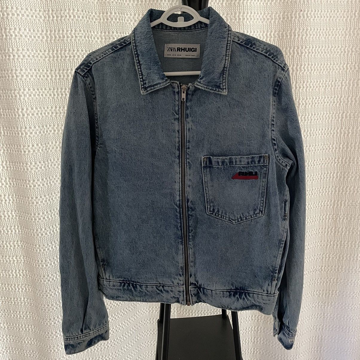 Rhude × Zara Cropped Denim Jacket Rhude x Zara Rhuigi Size US M / EU 48-50 / 2 - 2 Thumbnail
