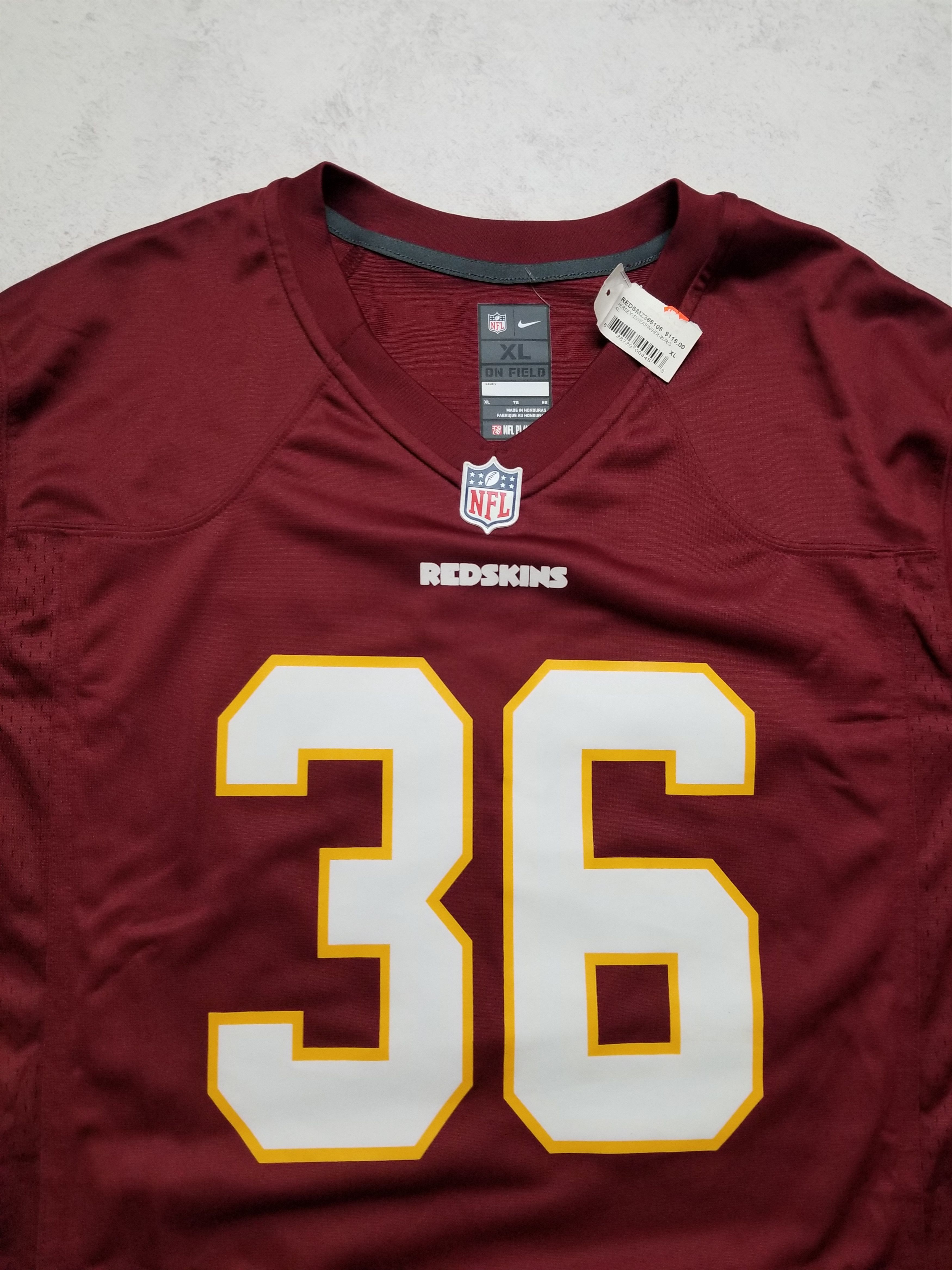 Nike Nike Washington Redskins Swearinger #36 Burgundy NFL Jersey Size US XL / EU 56 / 4 - 9 Thumbnail