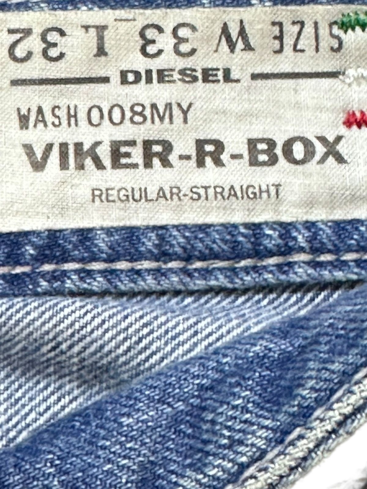 Diesel Black Gold Vintage Diesel Viker-R-Box Mudwash Grunge Denim Size US 36 / EU 52 - 6 Thumbnail