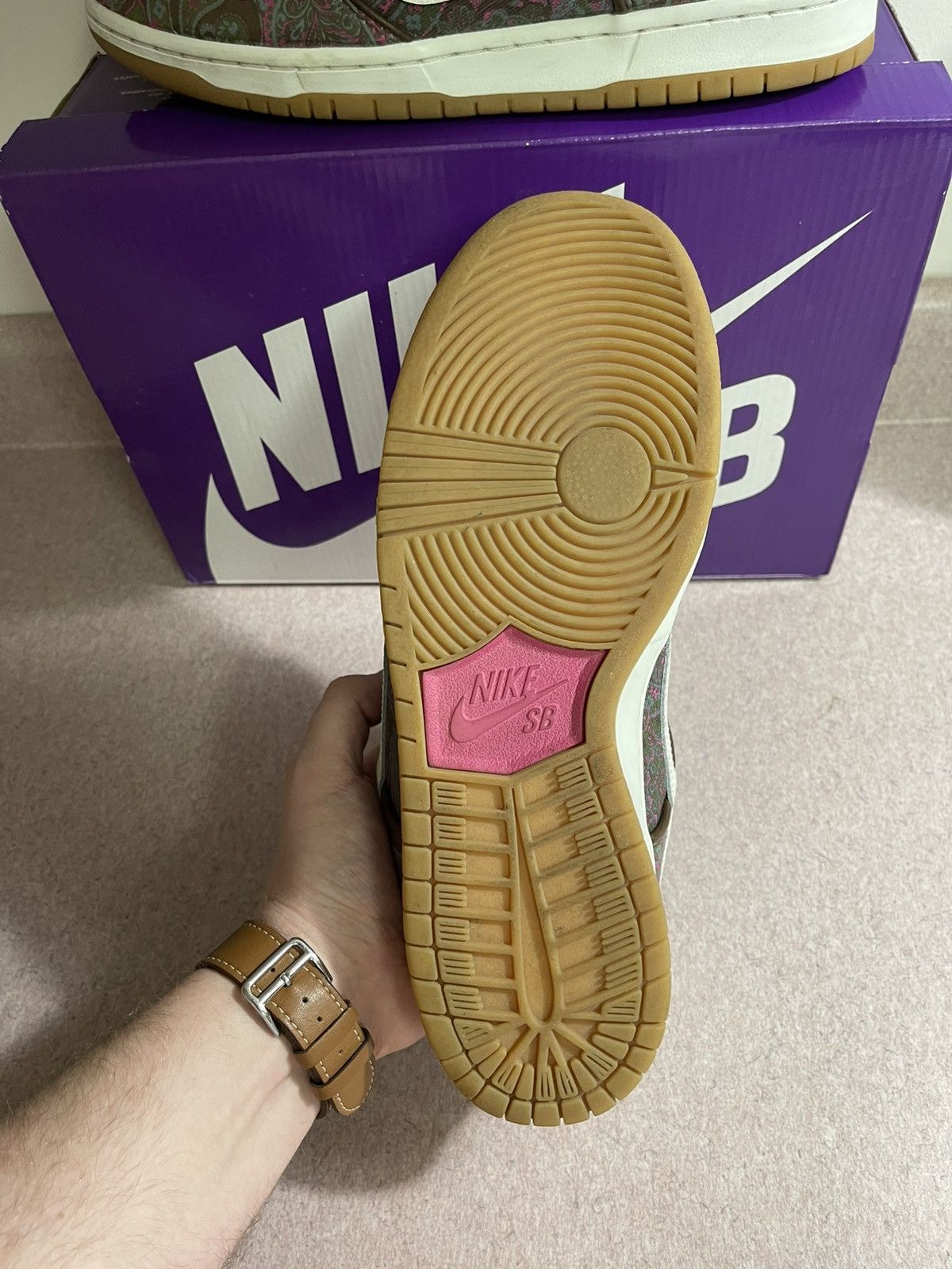 Nike × Nike SB Nike SB Dunk Low Pro Paisley Size US 9.5 / EU 42-43 - 9 Thumbnail