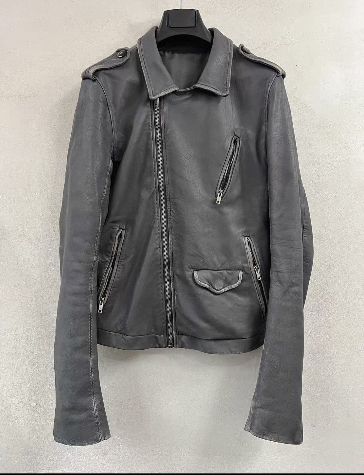 Rick Owens Rick Owens Motorcycle rider leather coat jacket Size US S / EU 44-46 / 1 - 1 Thumbnail