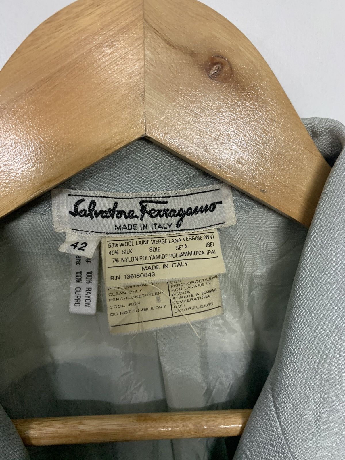 Designer × Salvatore Ferragamo × Vintage Rare Salvatore Ferragamo Button Ups Jacket Size M / US 6-8 / IT 42-44 - 5 Thumbnail