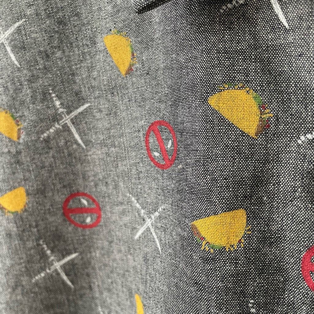 Marvel Comics NWT Hot Topic Marvel Deadpool Taco Party Woven Short Sleeve Size US XL / EU 56 / 4 - 4 Thumbnail