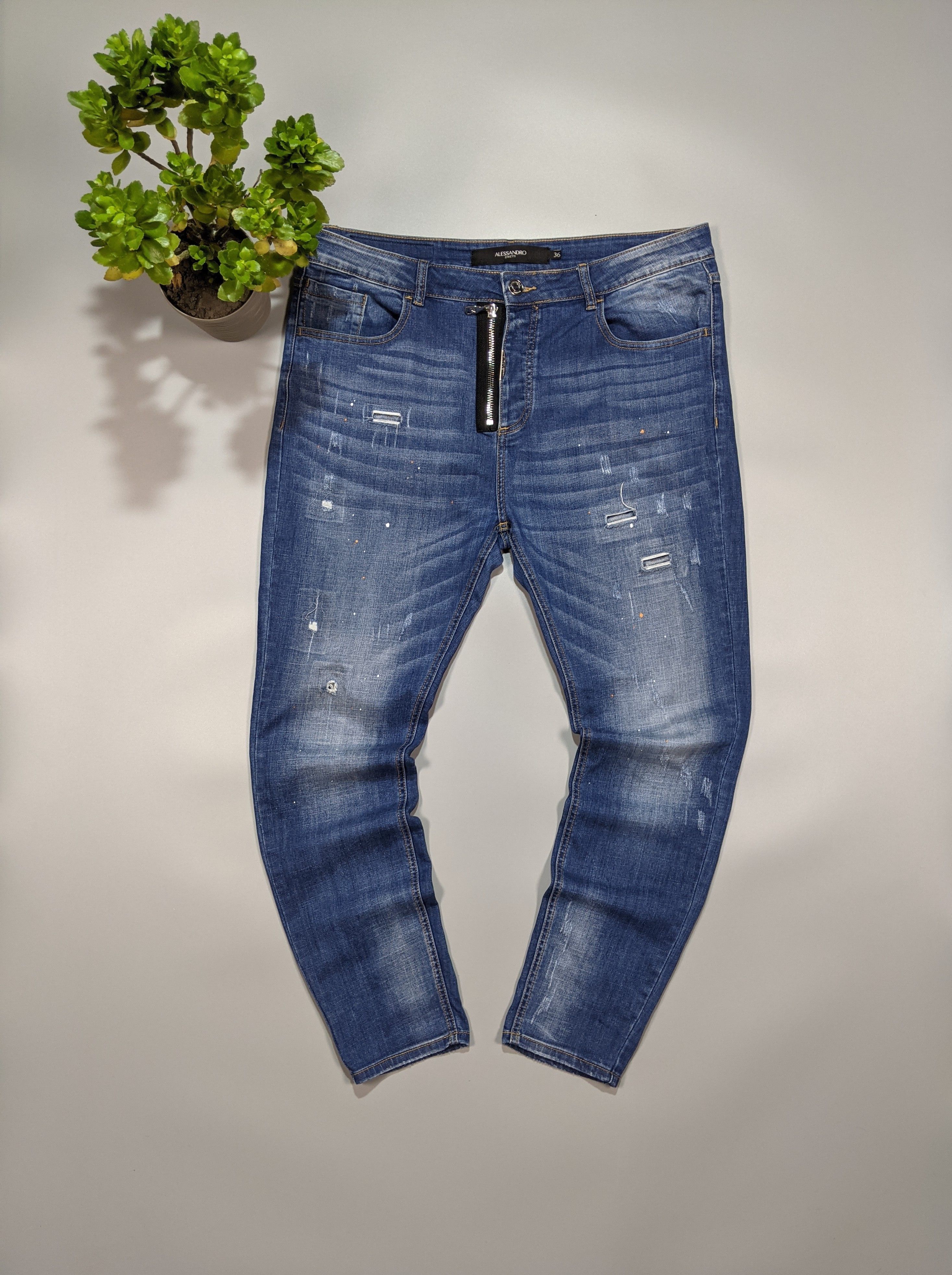 Japanese Brand ALESSANDRO ZAVETTI JEANS Men's Size W36 L32 Size US 36 / EU 52 - 1 Thumbnail