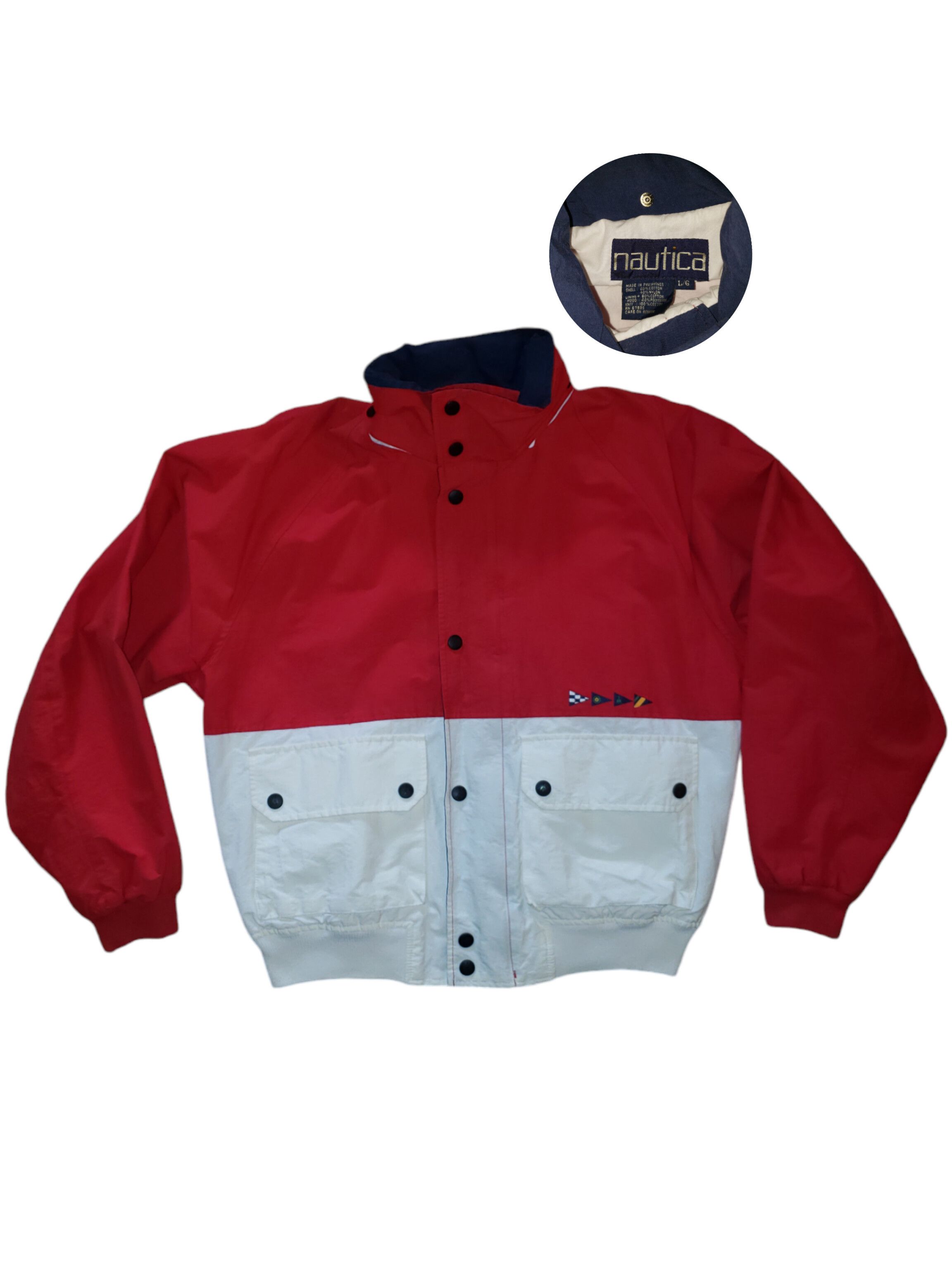 Nautica × Vintage Vintage 90s Nautica Jacket Sailing Size US L / EU 52-54 / 3 - 1 Thumbnail