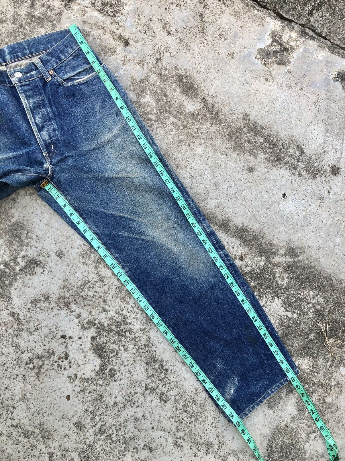 HOLLYWOOD RANCH MARKET × Japanese Brand SELVEDGE PAINTED DENIM BY HRM Size US 30 / EU 46 - 18 Thumbnail