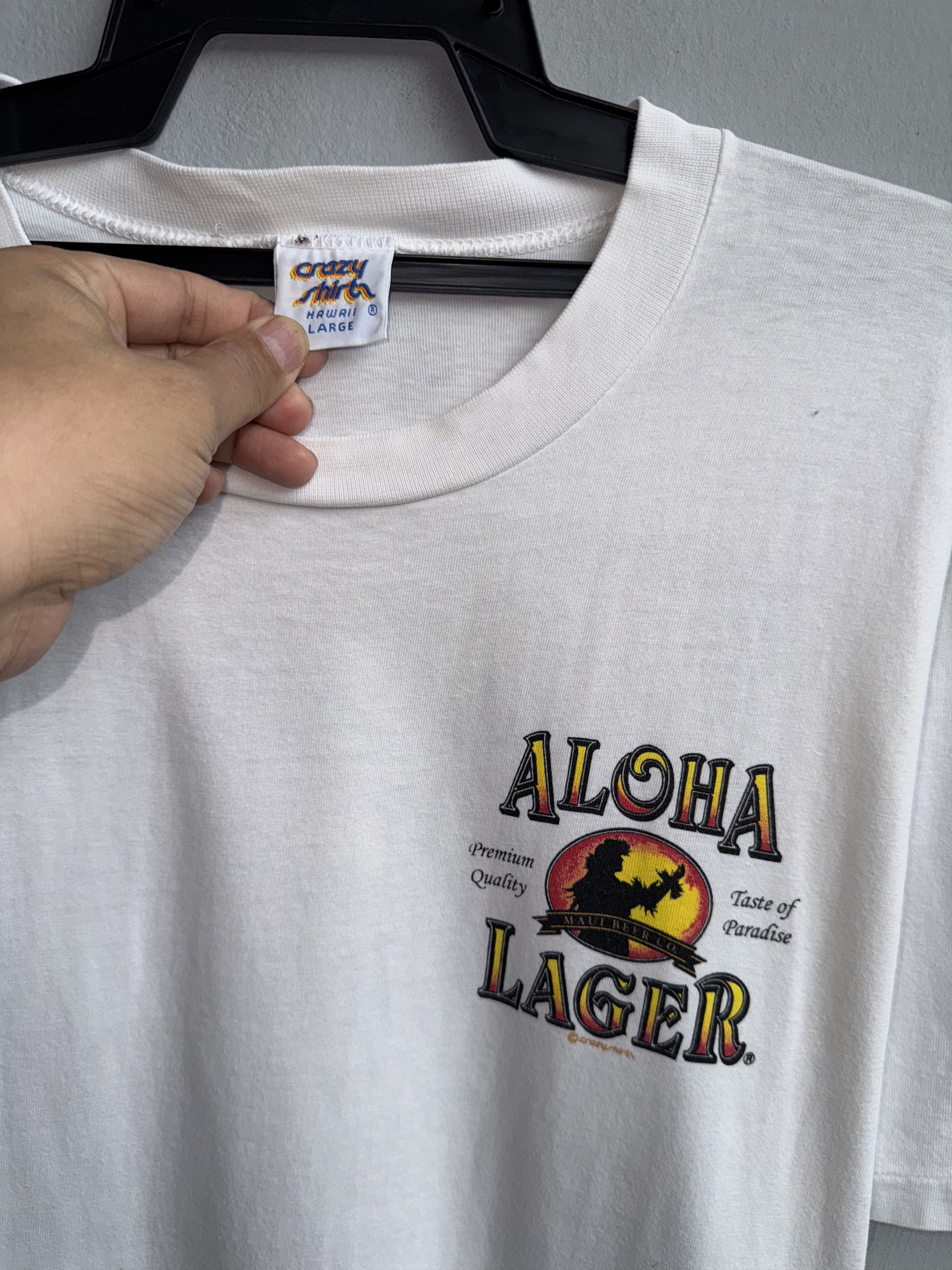 Vintage Beer Aloha Lager Vintage Shirt Size US L / EU 52-54 / 3 - 3 Thumbnail