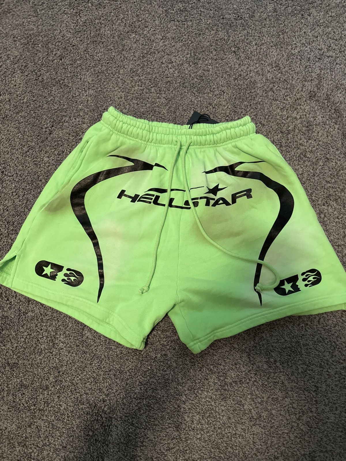 HELLSTAR 🔥🔥 Hellstar Neon Green shorts - size Small BNWT🔥🔥 Size US 31 - 1 Thumbnail