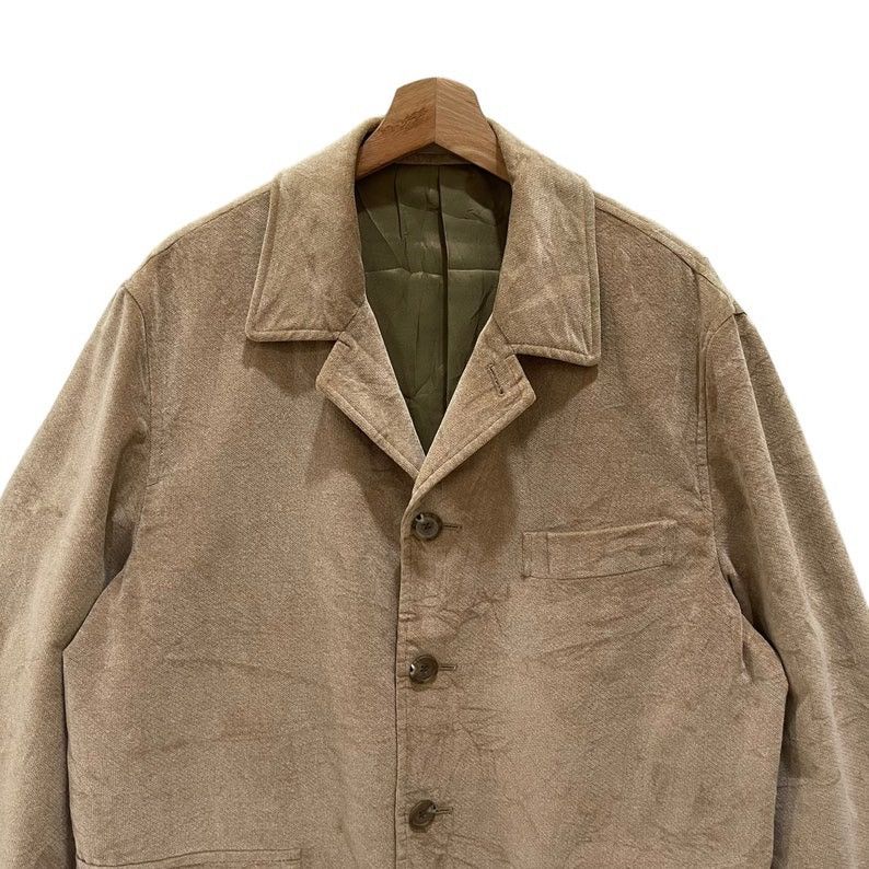 Courreges Vintage Courreges Homme Velvet Button Jacket Size US L / EU 52-54 / 3 - 2 Thumbnail