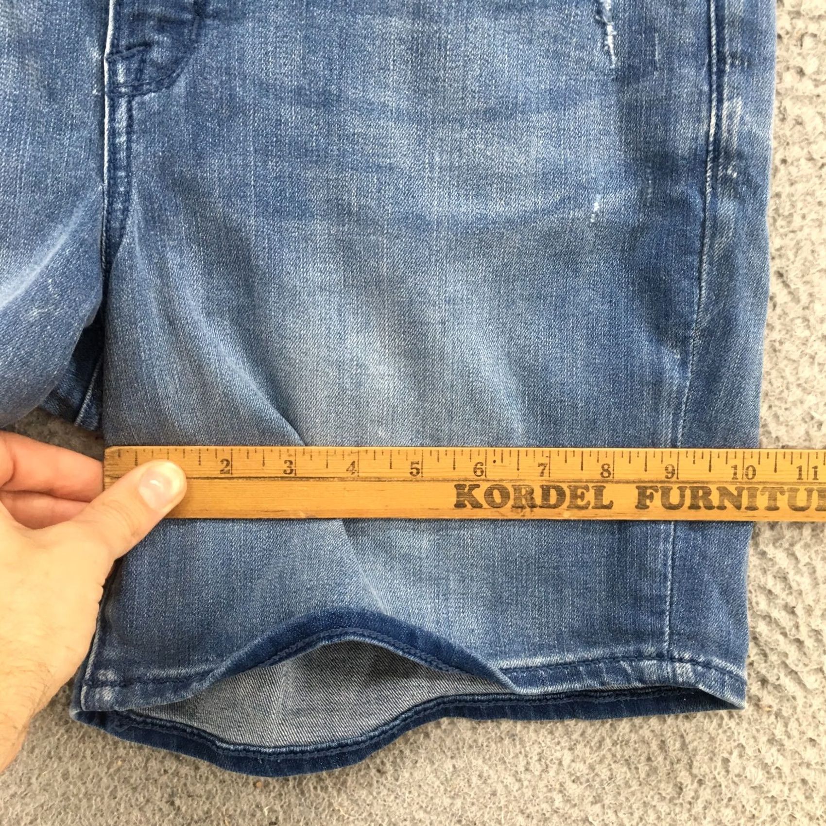 Vintage Seven Bermuda Shorts Womens 8 Blue Denim Mid Rise Casual Zip Fly Shirt (incorrect) Size 30" / US 8 / IT 44 - 7 Thumbnail