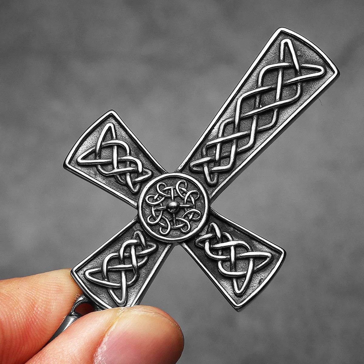 Other Carving Cross Pendant Accessories Necklace Gifts For Him Size ONE SIZE - 6 Thumbnail