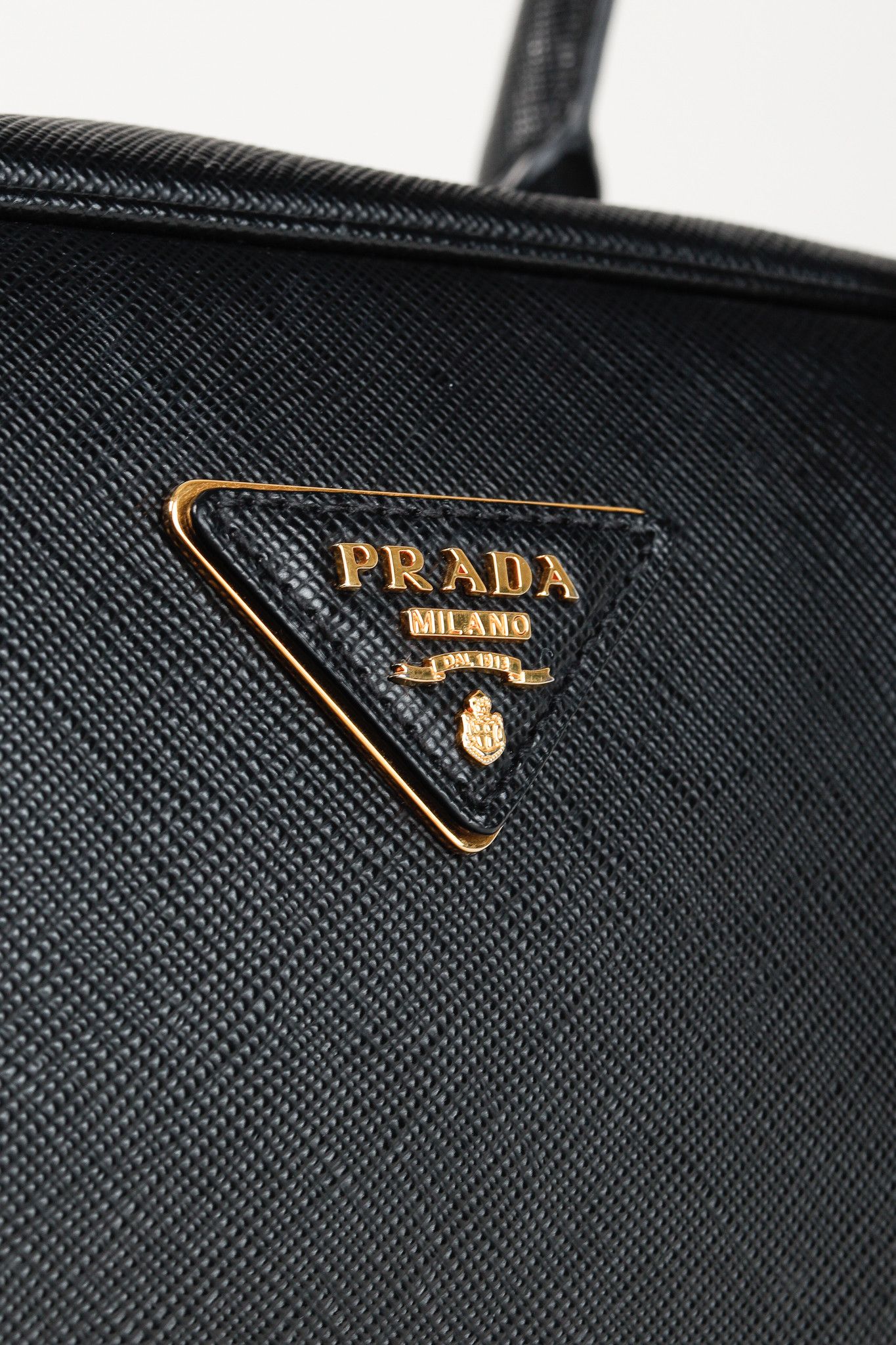 Prada Prada Black Saffiano-Leather Top-Handle Briefcase Size ONE SIZE - 8 Thumbnail