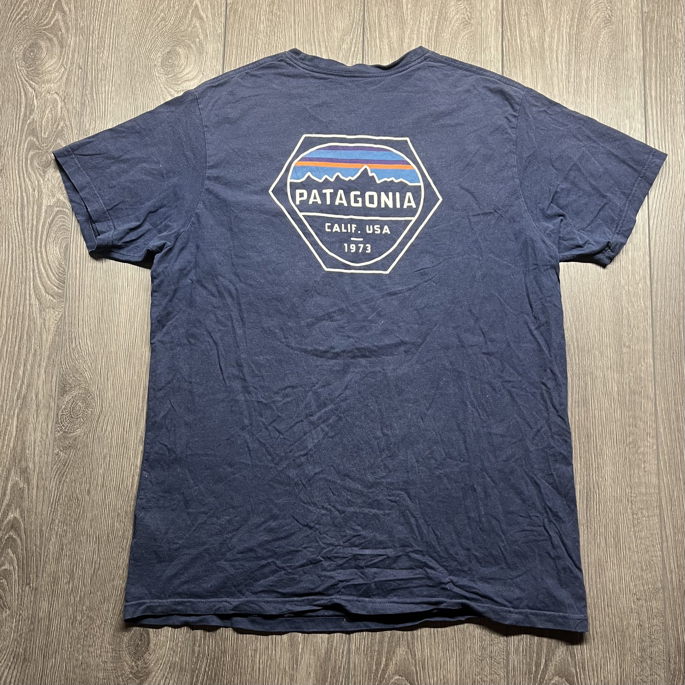 Patagonia Patagonia Hiking Outdoors T Shirt Blue Slim Large Size US L / EU 52-54 / 3 - 1 Thumbnail