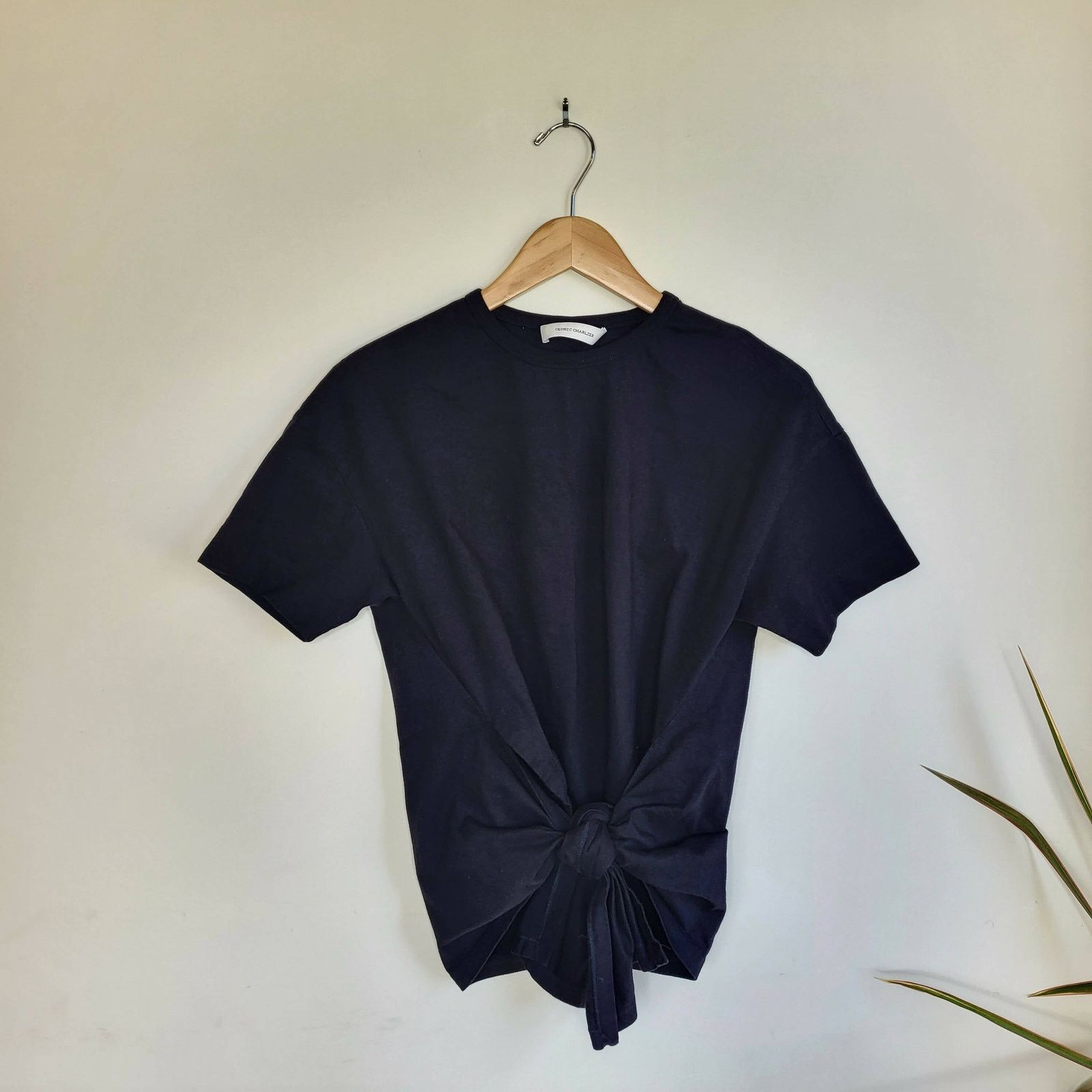Cedric Charlier Cedric Charlier Elongated Hem Tee - Black Size M / US 6-8 / IT 42-44 - 8 Thumbnail