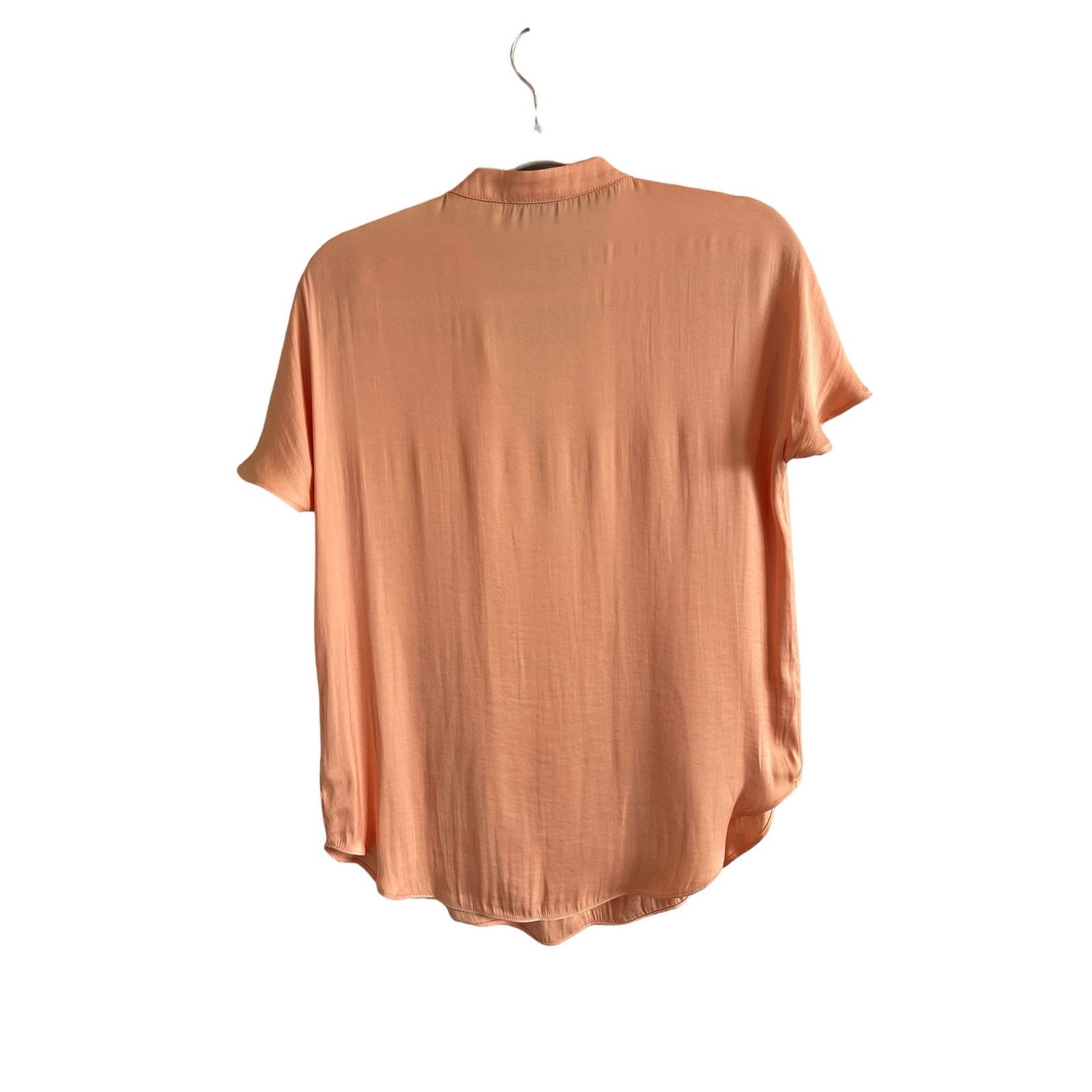 Other RESET Orange Short Sleeve V-Neck Lightweight Slip On Blouse Size S / US 4 / IT 40 - 9 Thumbnail