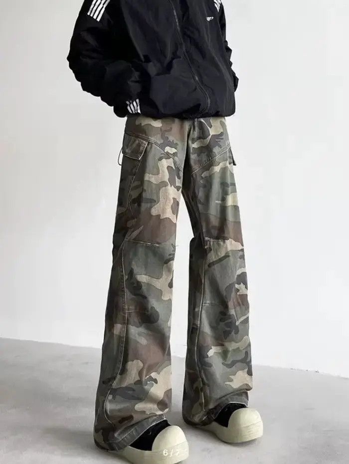 Japanese Brand personal clothing camouflage baggy cargo jeans Size US 32 / EU 48 - 5 Thumbnail