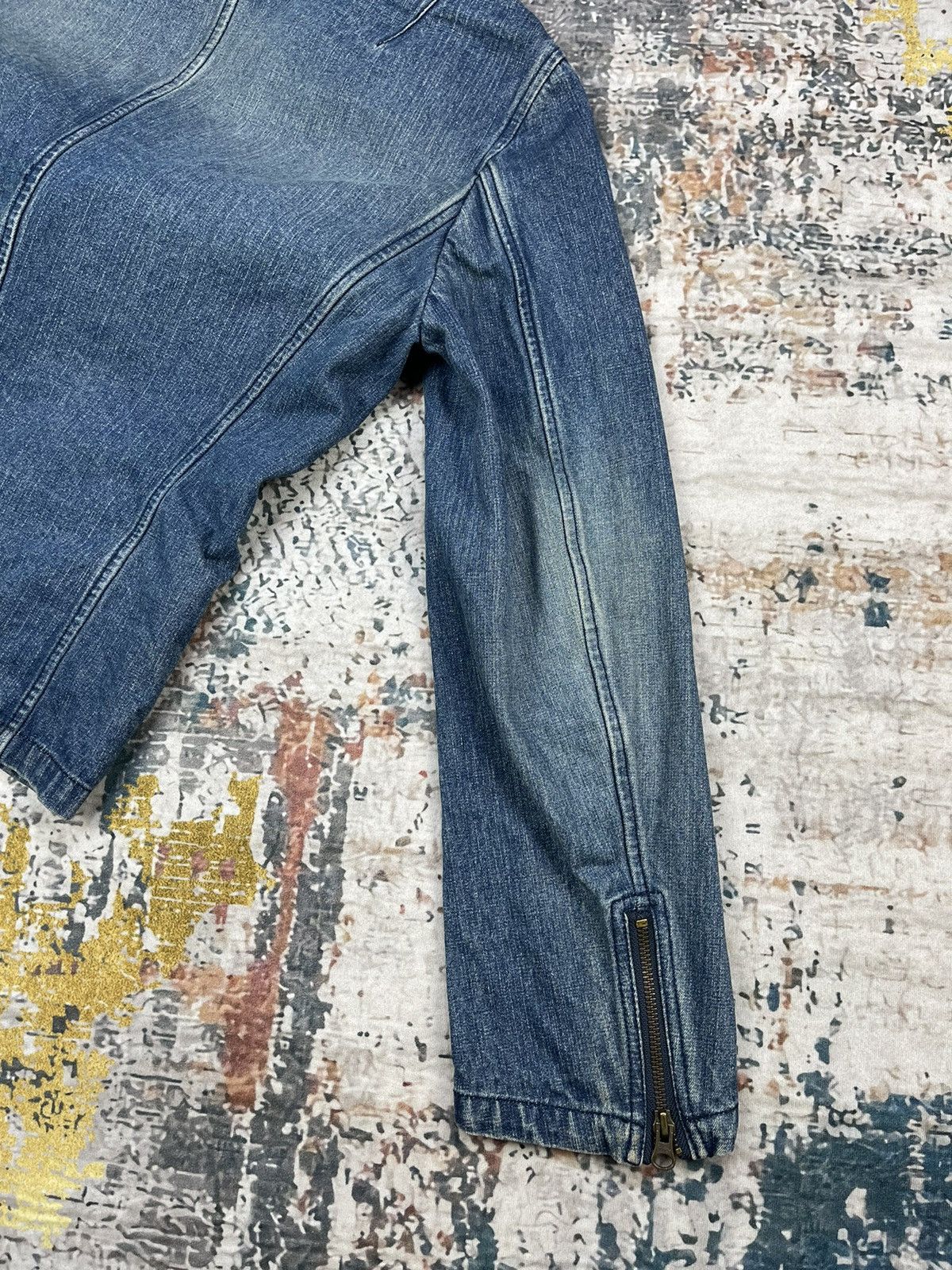 PPFM PPFM Distressed Denim Blazer Jackets Size US M / EU 48-50 / 2 - 11 Thumbnail