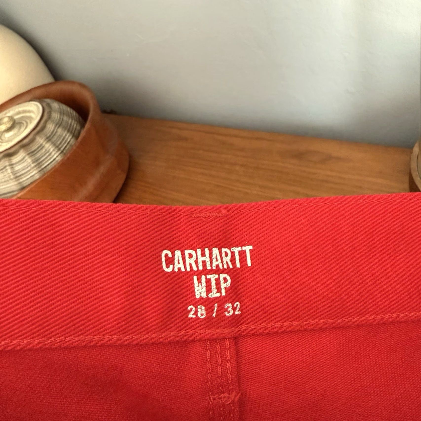 Carhartt Wip VINTAGE Carhartt WIP Single Knee Pants Relaxed Straight Fit Rigid Cardinal Red 28/32 Size US 28 / EU 44 - 5 Thumbnail
