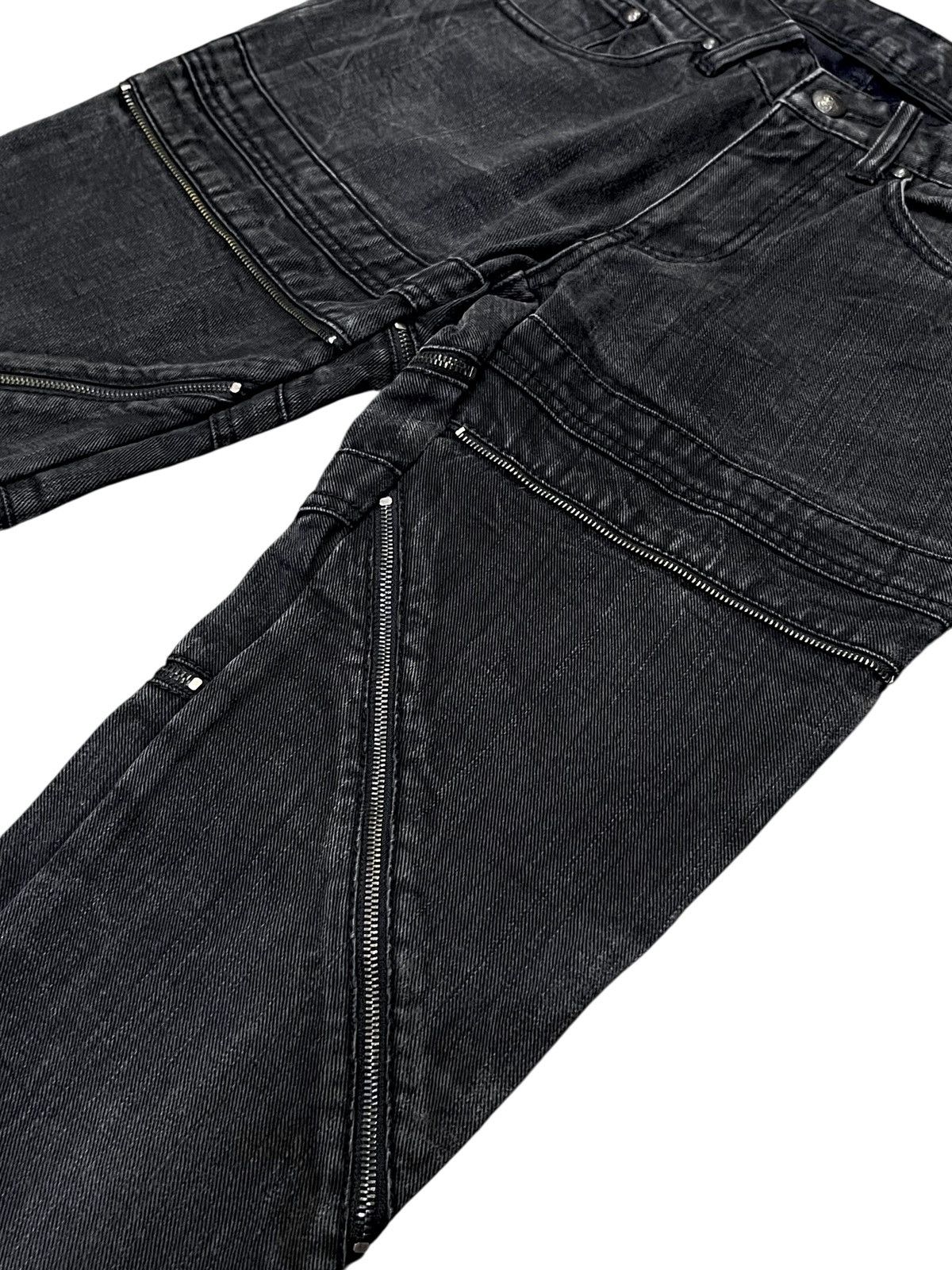 Culturata 🔥Vintage CUSTOM CULTURE Grunge Multizipper S.Laurent Style Size 28" / US 6 / IT 42 - 6 Thumbnail