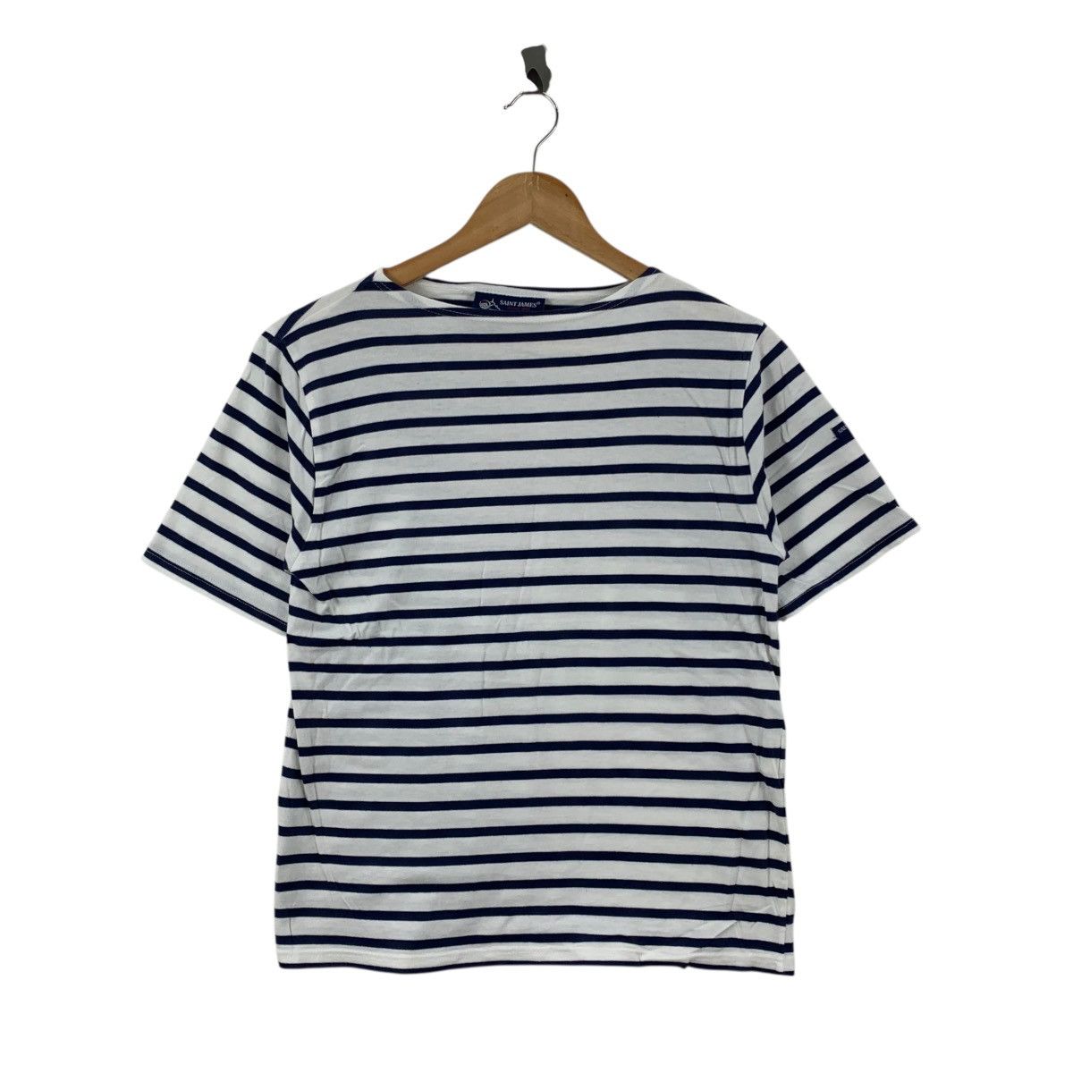 Saint James SAINT JAMES Depuis 1889 France Stripes Short Sleeve Tshirt Size US S / EU 44-46 / 1 - 1 Thumbnail