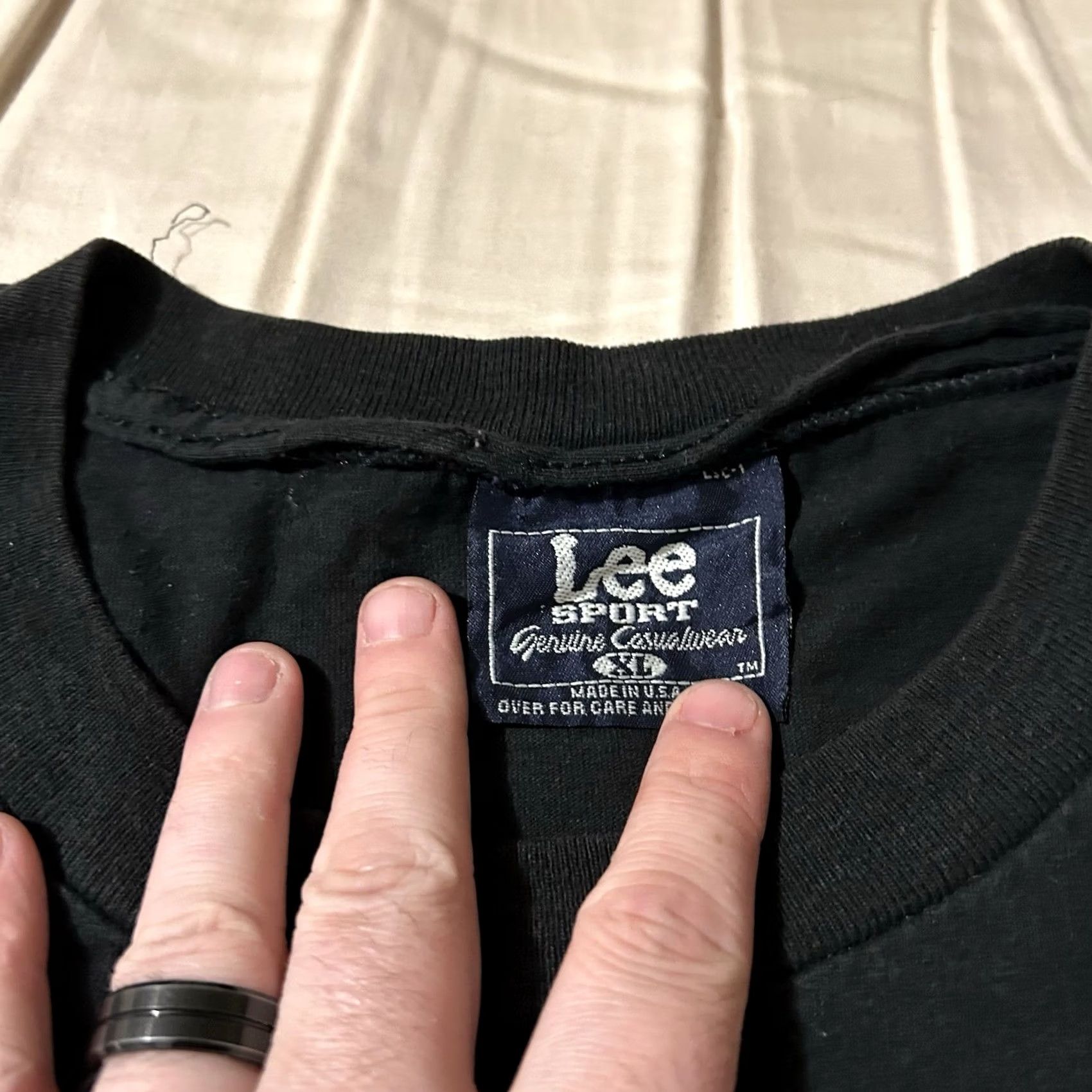 Lee VINTAGE Lee Sport Jacksonville Jaguars Face Mask Football Shirt XL Mens Black 90s Size US XL / EU 56 / 4 - 4 Thumbnail