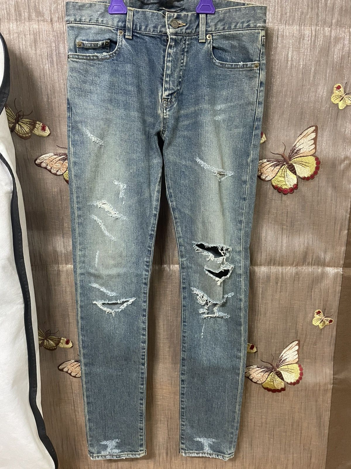 Saint Laurent Paris 15fw Saint Laurent Hedi Slimane D02 Jeans Size US 30 / EU 46 - 1 Thumbnail