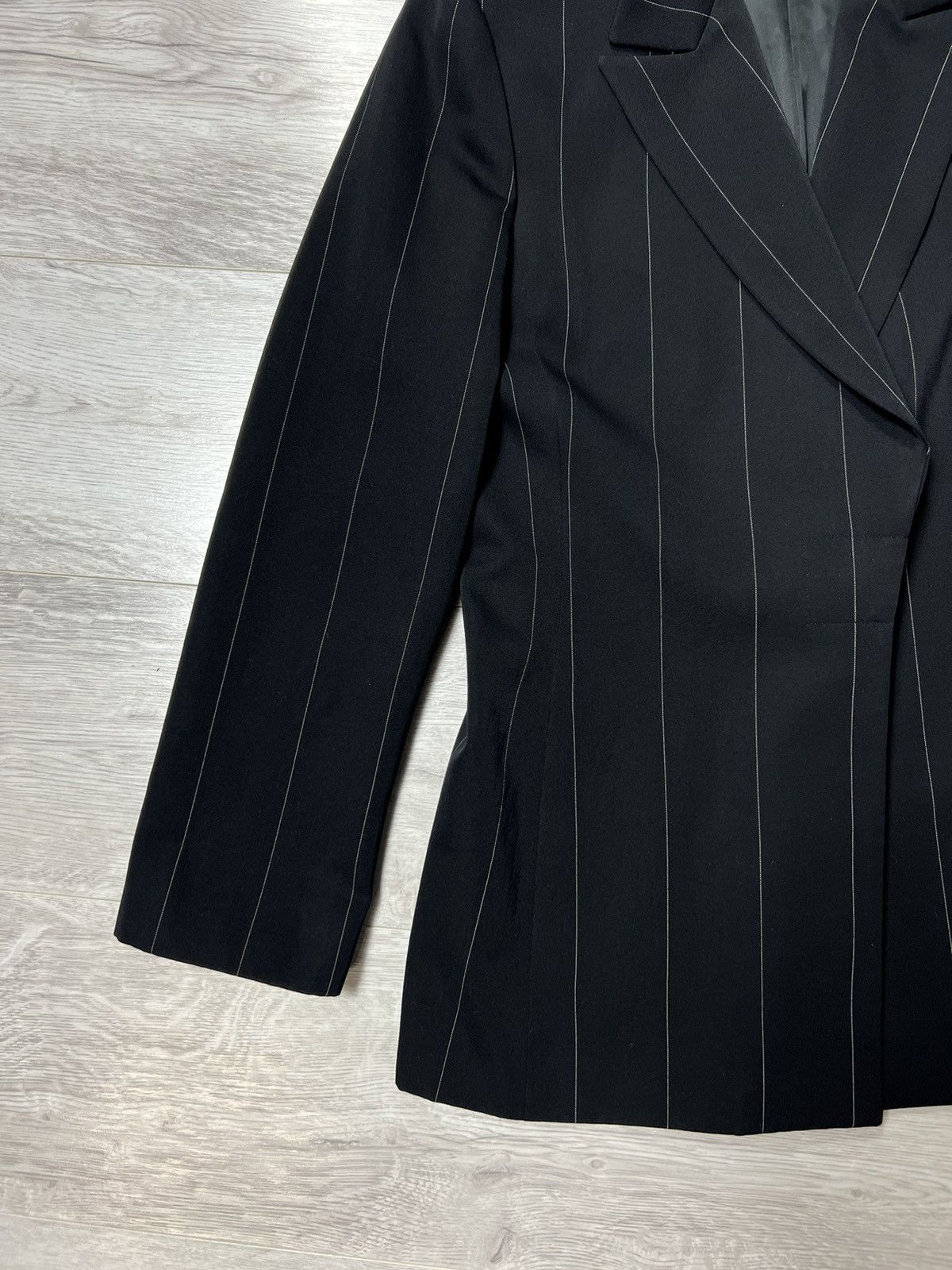 Versace Vintage 80s Gianni Versace Couture Striped Blazer Jacket Size M / US 6-8 / IT 42-44 - 5 Thumbnail