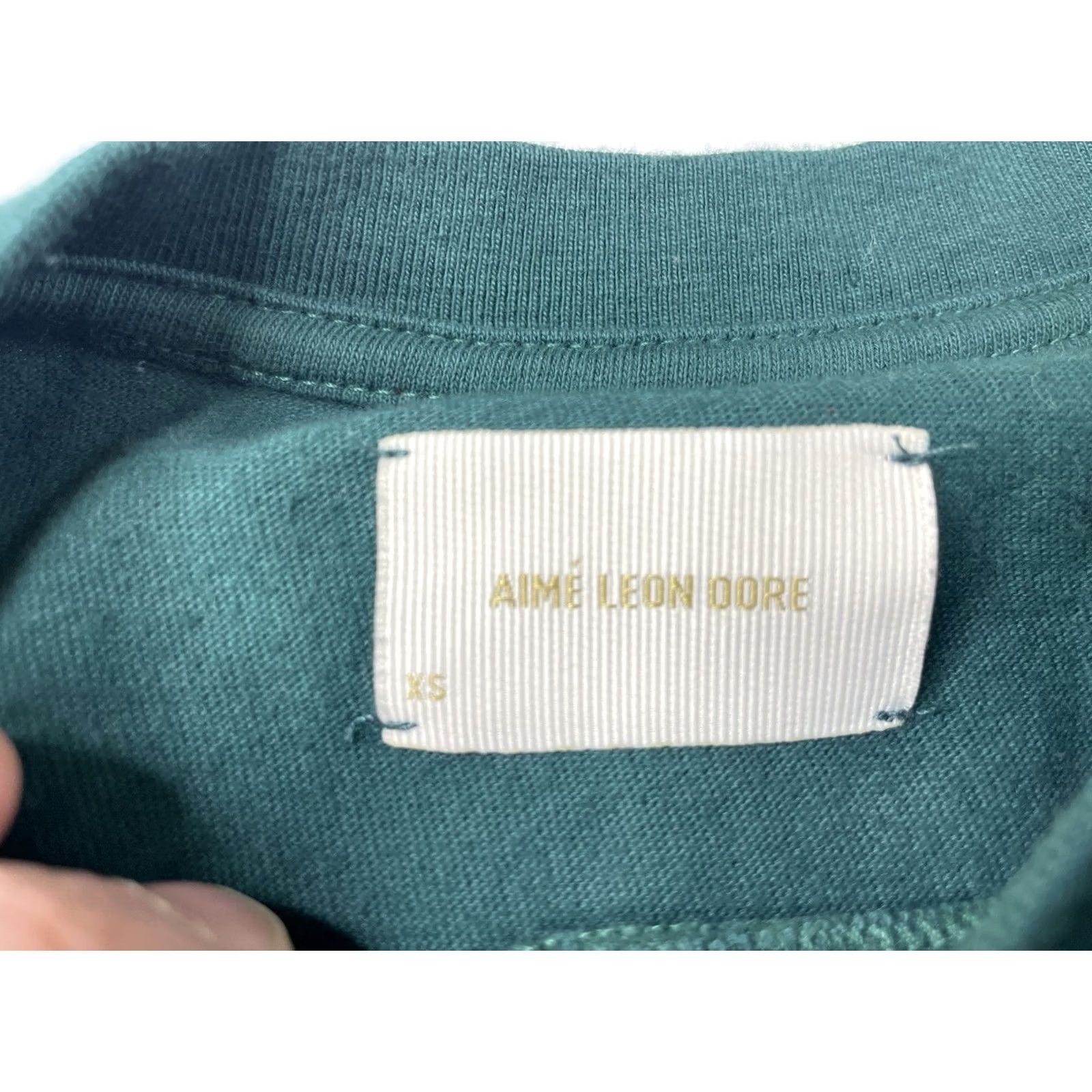 Aime Leon Dore Aime Leon Dore Shirt Men XS Crew Neck Long Sleeve Embroidered Logo Green Size US XS / EU 42 / 0 - 4 Thumbnail