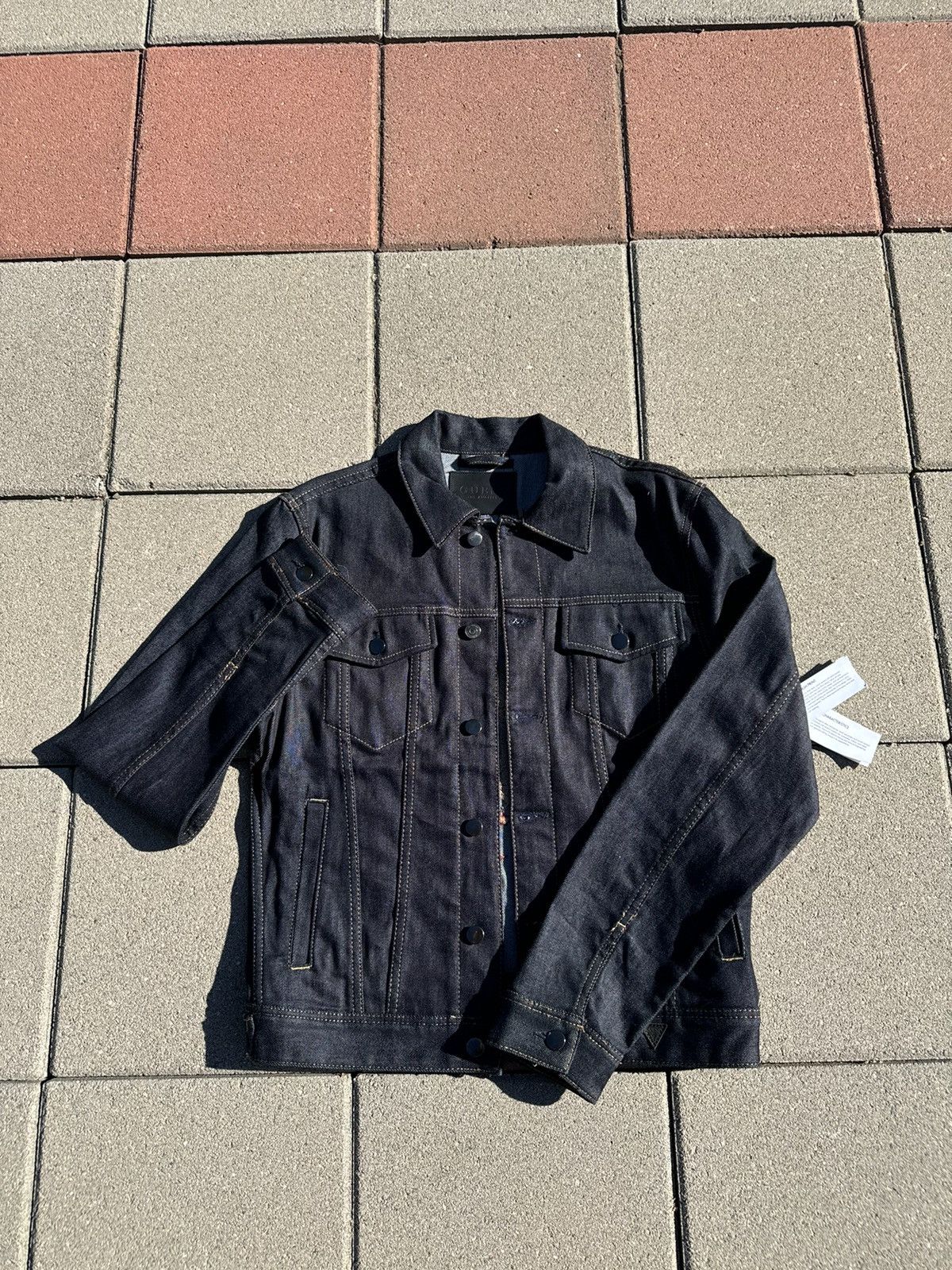 Guess Raw Selvedge Denim Jacket Guess Men’s Rex Embroidered Size US M / EU 48-50 / 2 - 16 Thumbnail