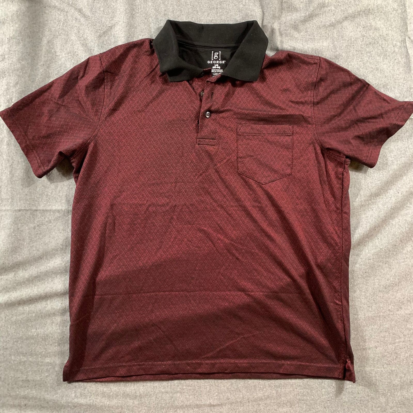 George George Shirt Adult Large Red Outdoor Casual T Shirt Mens Size US L / EU 52-54 / 3 - 1 Thumbnail