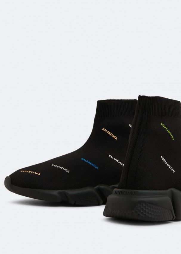 Balenciaga o1mt1gz1224 KIDS - Speed Allover Logo Recycled Sneakers Size US 5 / EU 37 - 2 Thumbnail