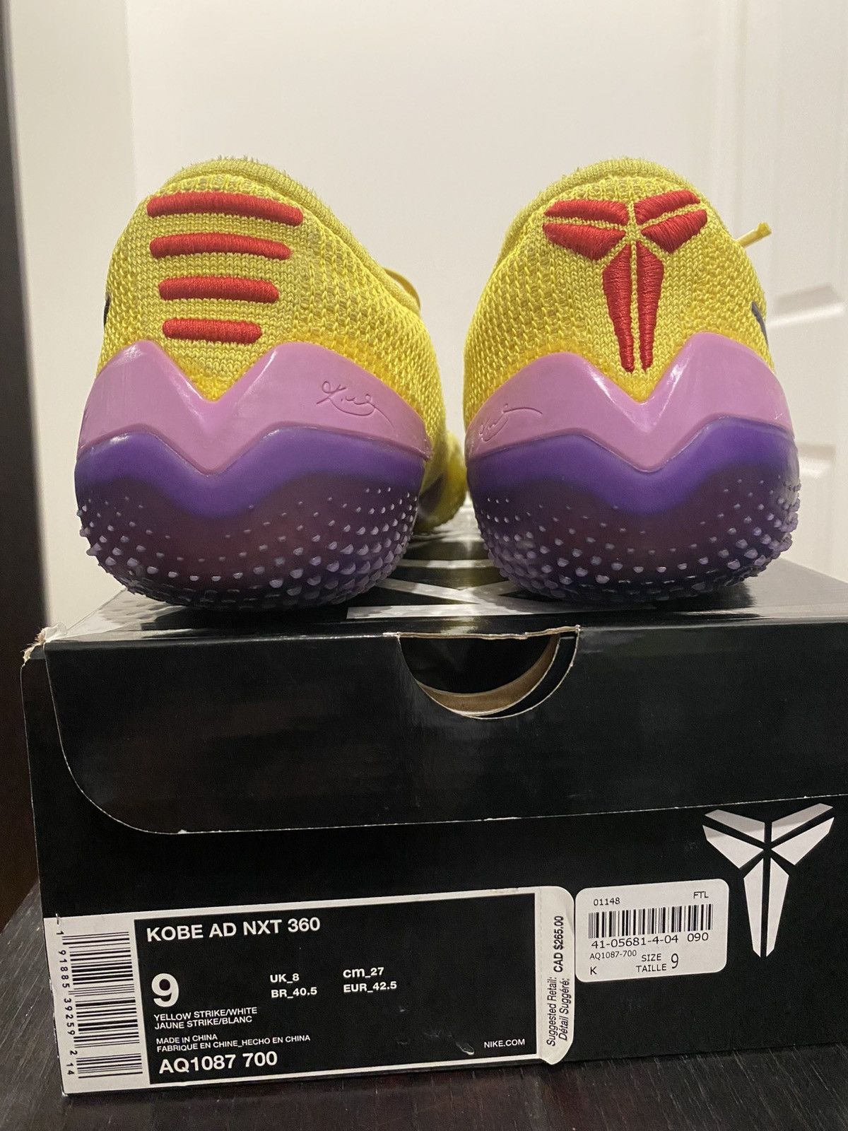 Nike Nike Kobe AD NXT 360 “Yellow Strike” Size US 9 / EU 42 - 4 Thumbnail