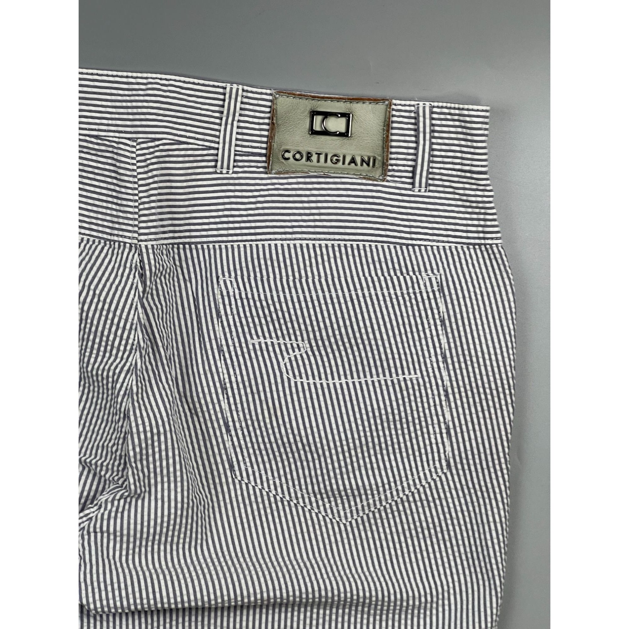 Cortigiani Cortigiani Cotton Striped Pants (Y1017) Size US 36 / EU 52 - 12 Thumbnail