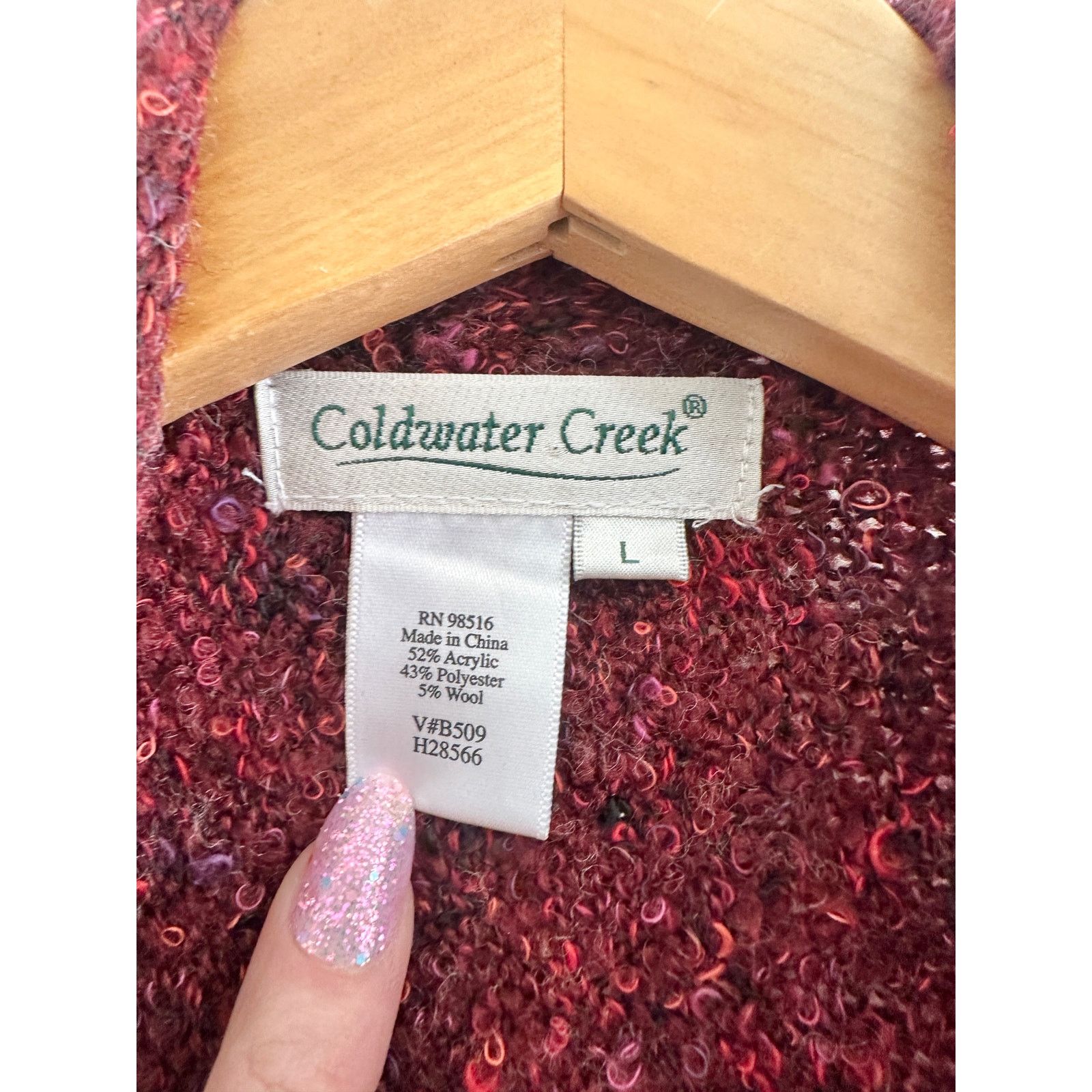 Coldwater Creek Y2K Coldwater Creek Chunky Boucle Open Cardigan Size L / US 10 / IT 46 - 7 Thumbnail
