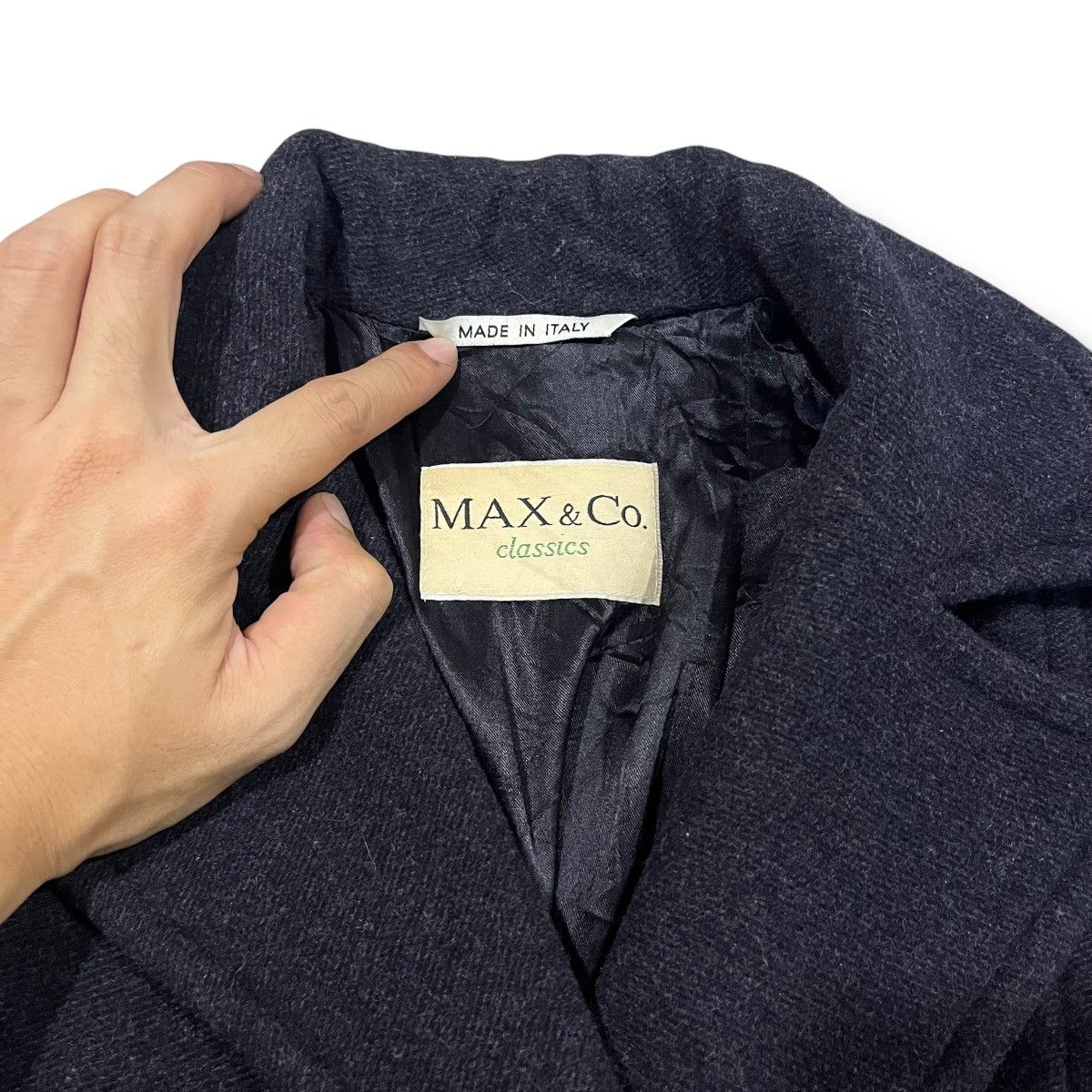 Japanese Brand × Vintage Vintage MAX & Co. Classics Double Breasted Wool Jacket Size US S / EU 44-46 / 1 - 4 Thumbnail