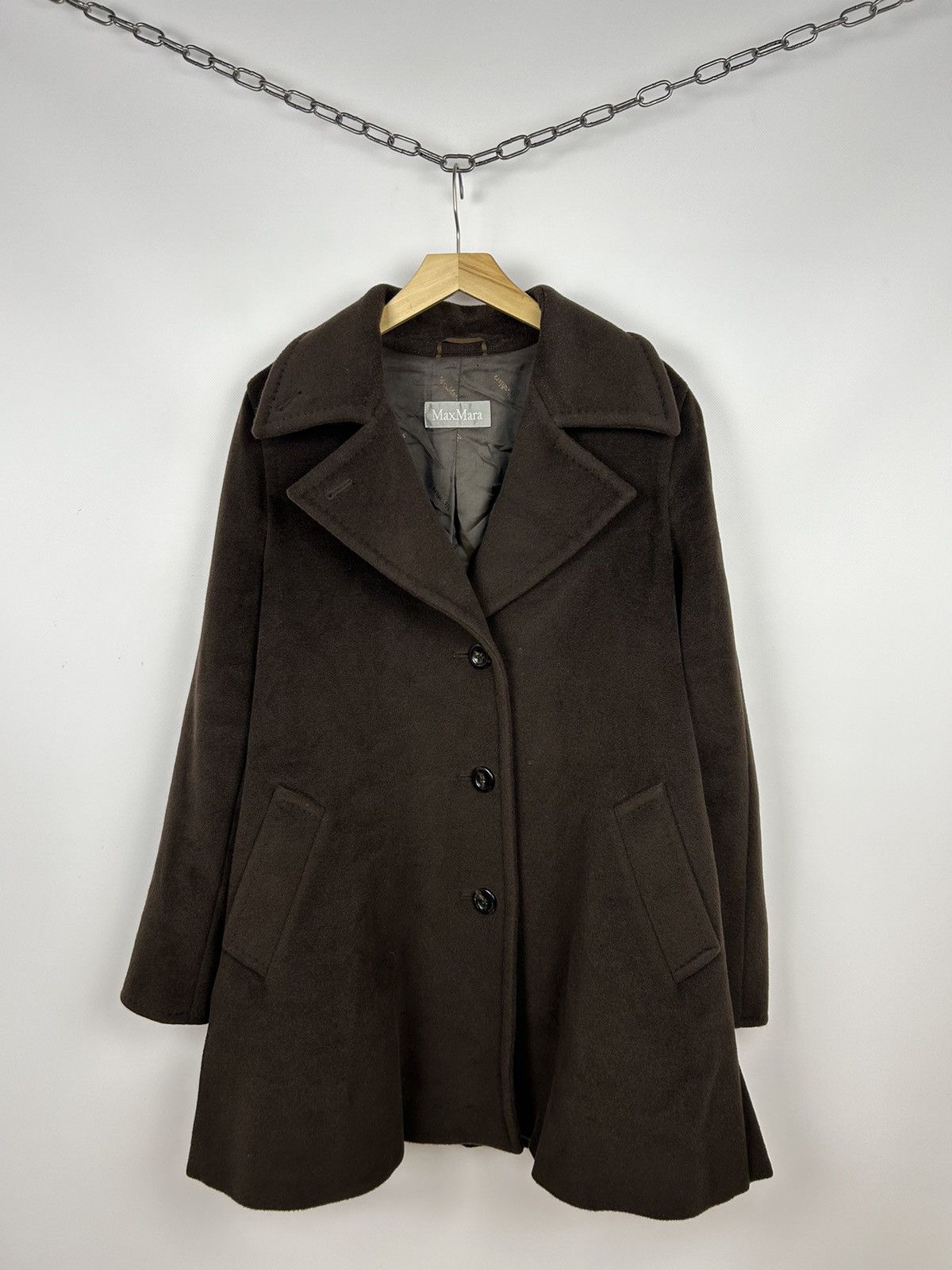 Max Mara Max Mara Lana Virgin Wool Coat Avant Garde Women’s Size 14 Size L / US 10 / IT 46 - 1 Thumbnail
