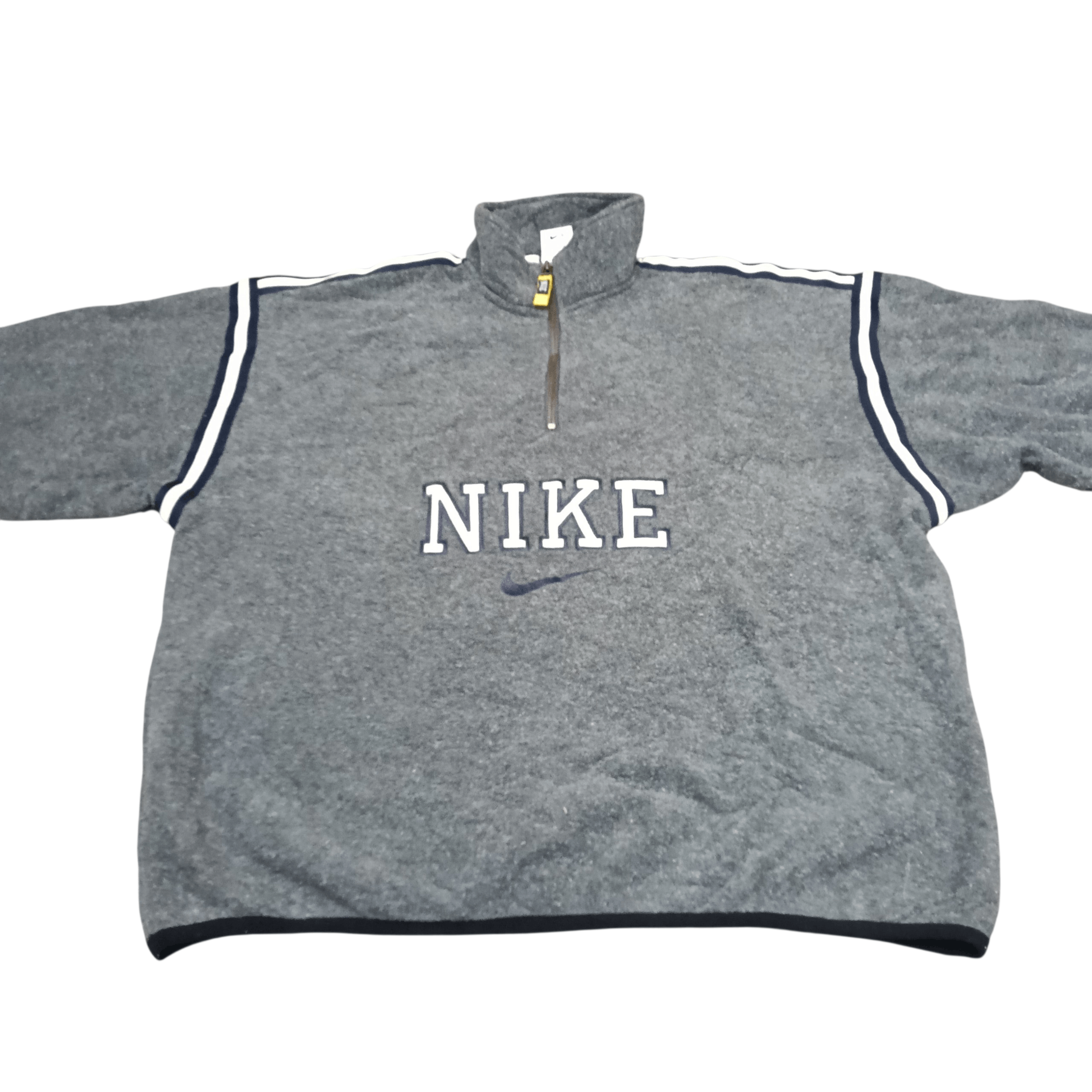 Nike Vintage Nike Center Logo Half Zip Fleece Sweatshirt Size US L / EU 52-54 / 3 - 3 Thumbnail