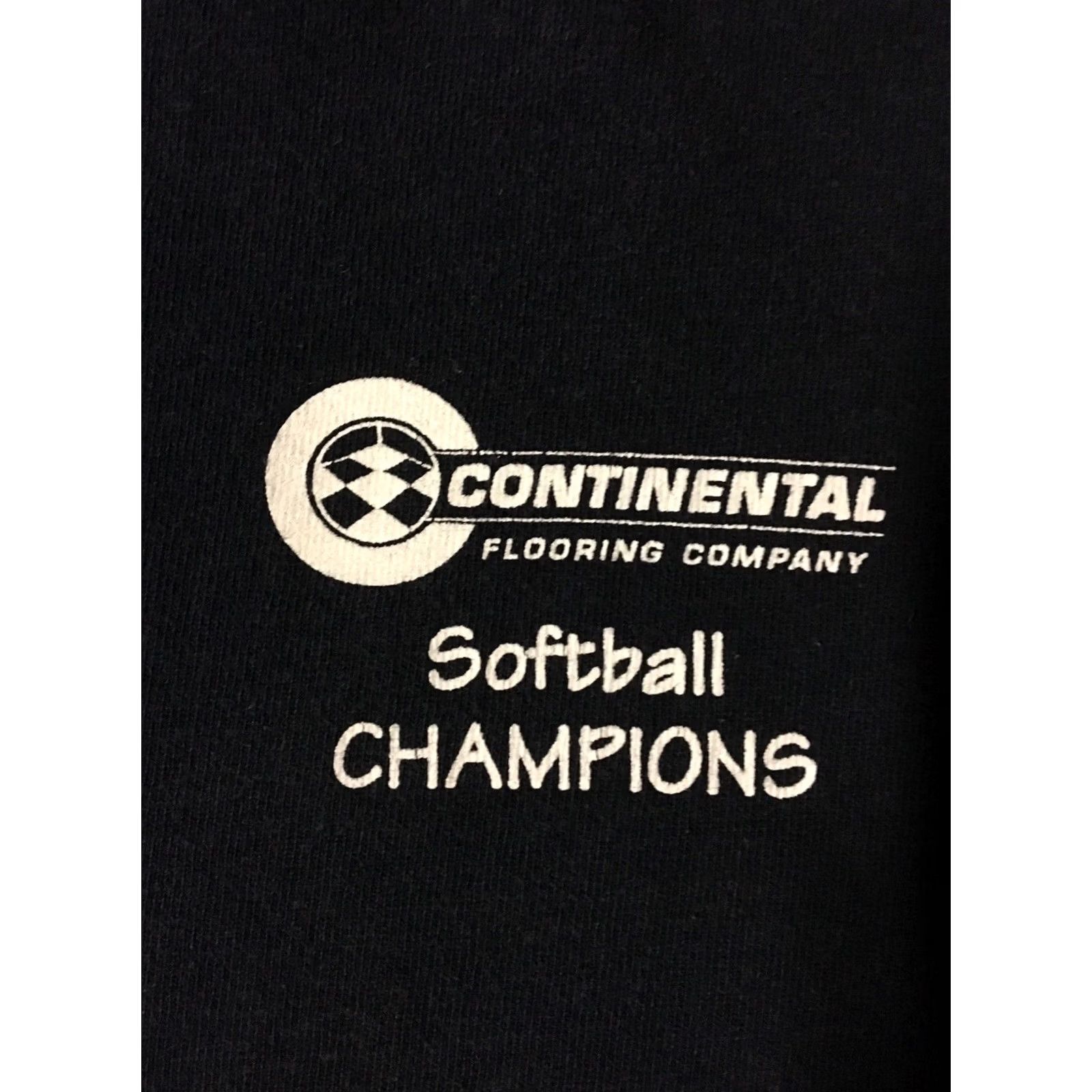 Champion VINTAGE Baseball Shirt XL USA 90s Construction Softball Champions Faded Henley Shirt Navy Blue Single Stitch Mens Grunge 90s Track & Field Size US XL / EU 56 / 4 - 4 Thumbnail