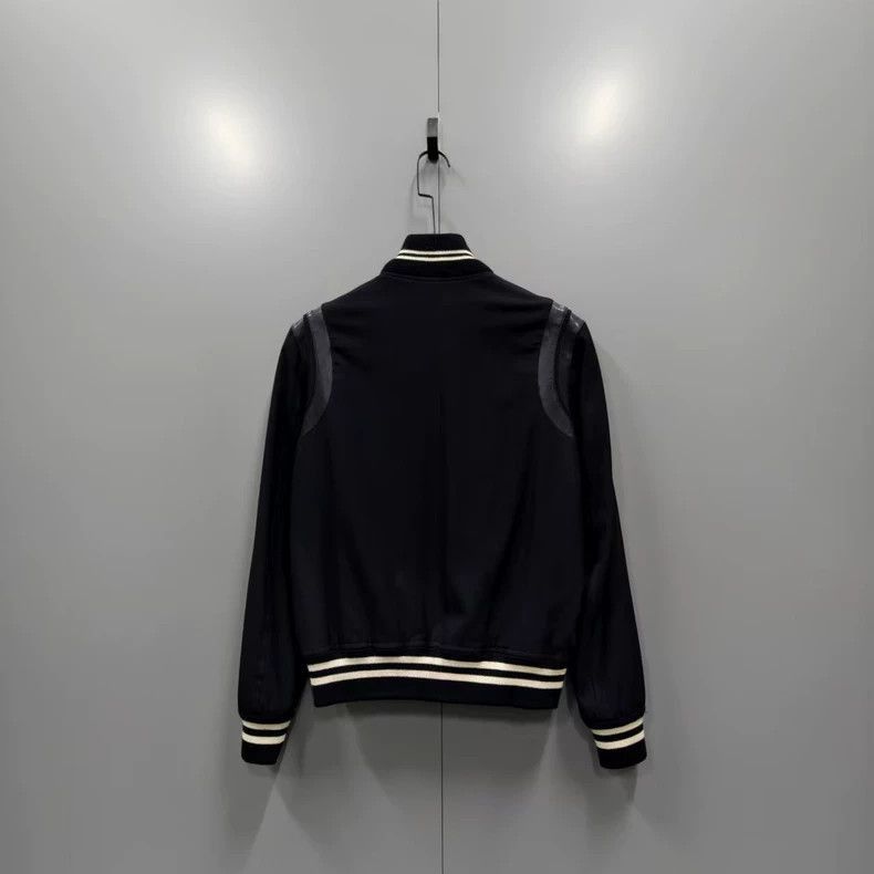 Saint Laurent Paris Saint Laurent Black and White Baseball Jacket-2505 Size US M / EU 48-50 / 2 - 2 Thumbnail