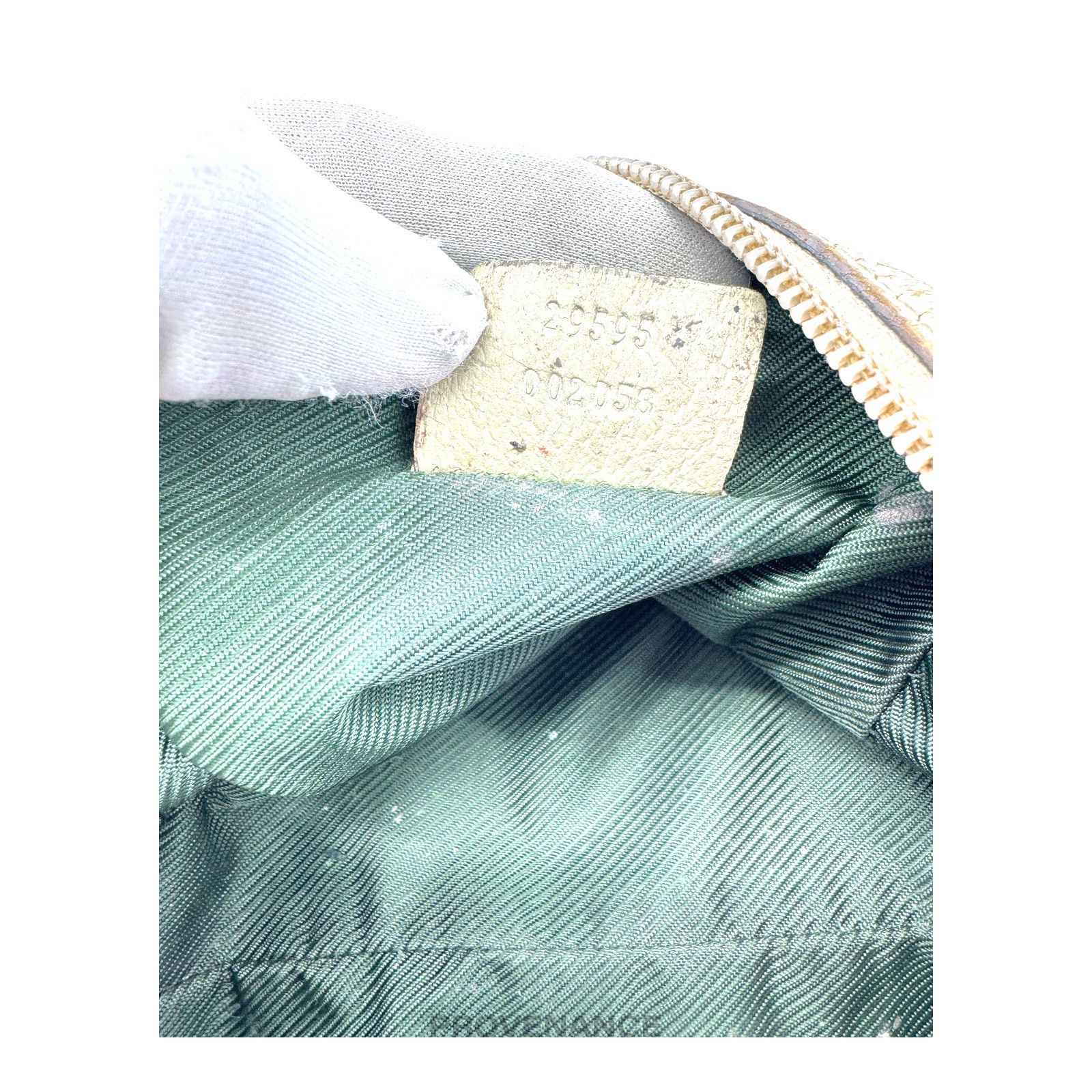 Gucci 🔴 Gucci GG Canvas Zip Pouch - Brown Ivory Size ONE SIZE - 10 Thumbnail